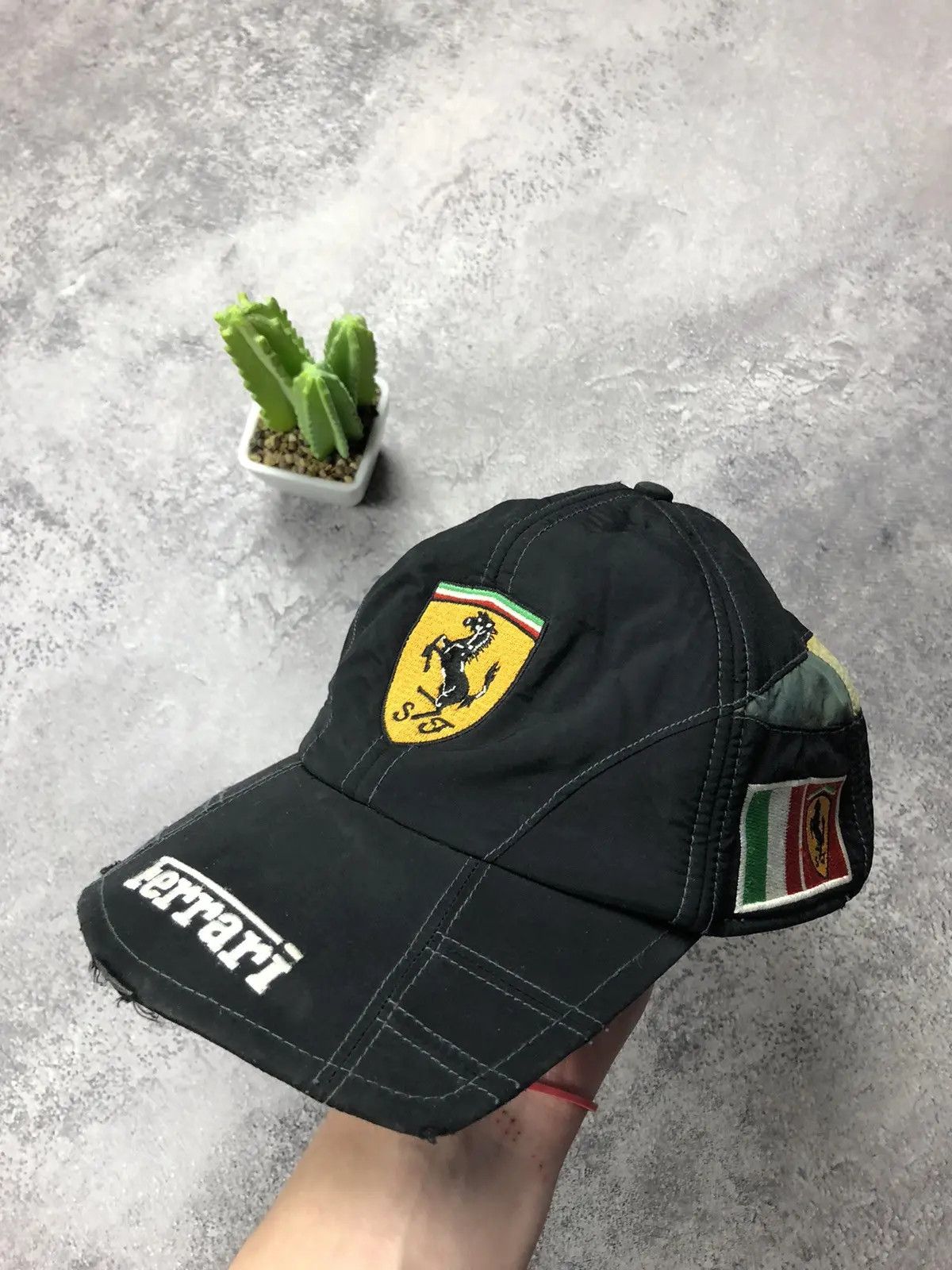 Ferrari FERRARI Vintage Formula 1 Big Logo Racing Cap Streetwear Size ONE SIZE - 1 Thumbnail