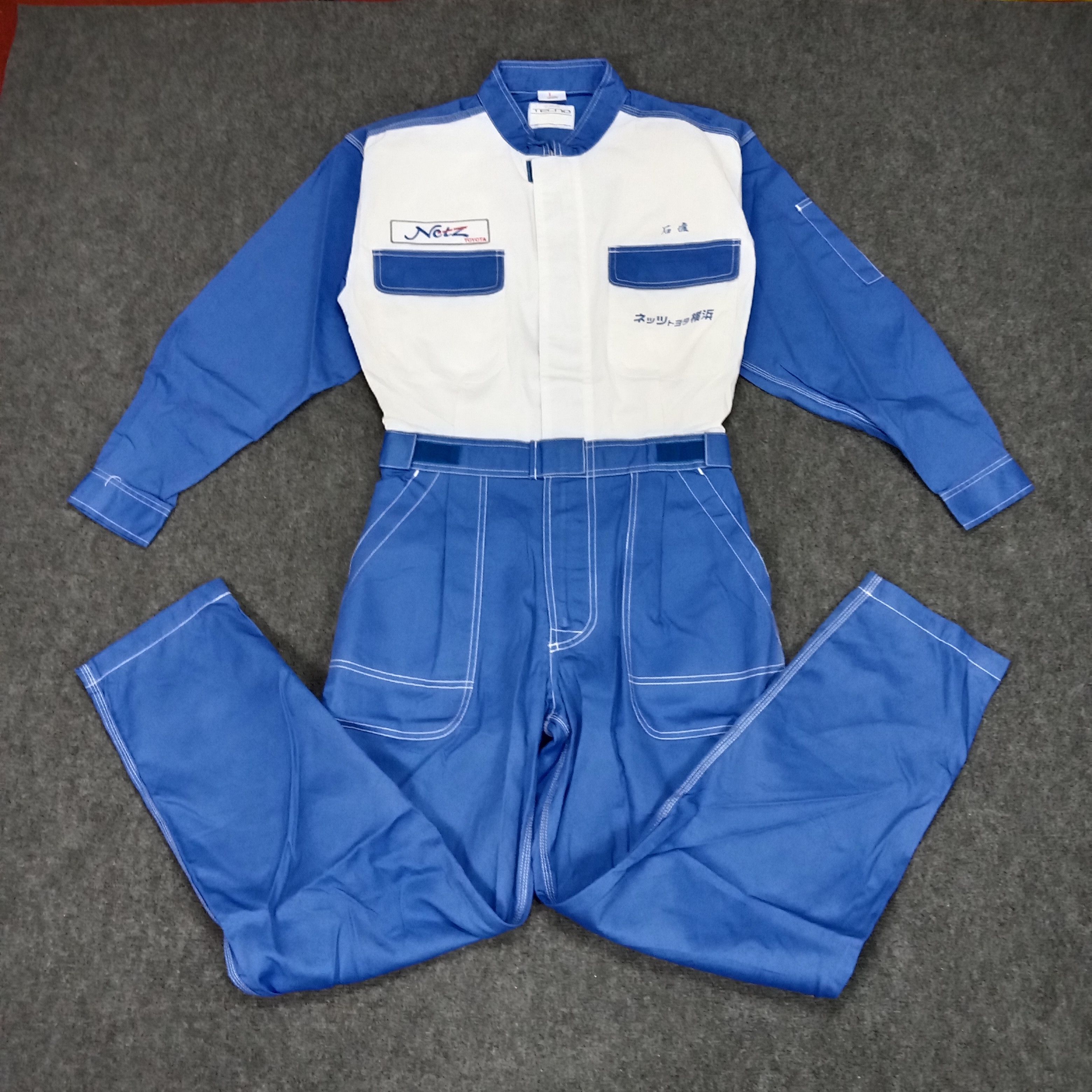 Japanese Brand × Vintage Toyota Tecno Netz Japanese Racing Team Coverall Jacket Size US M / EU 48-50 / 2 - 5 Thumbnail