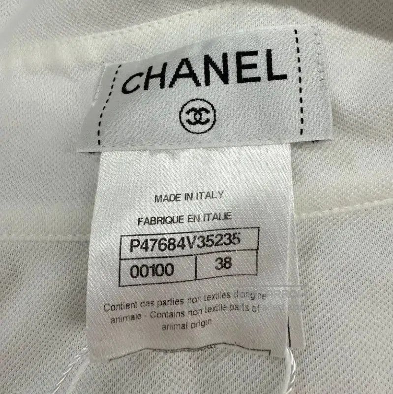 Chanel Chanel White Cotton Women's Shirt . Size M / US 6-8 / IT 42-44 - 3 Thumbnail