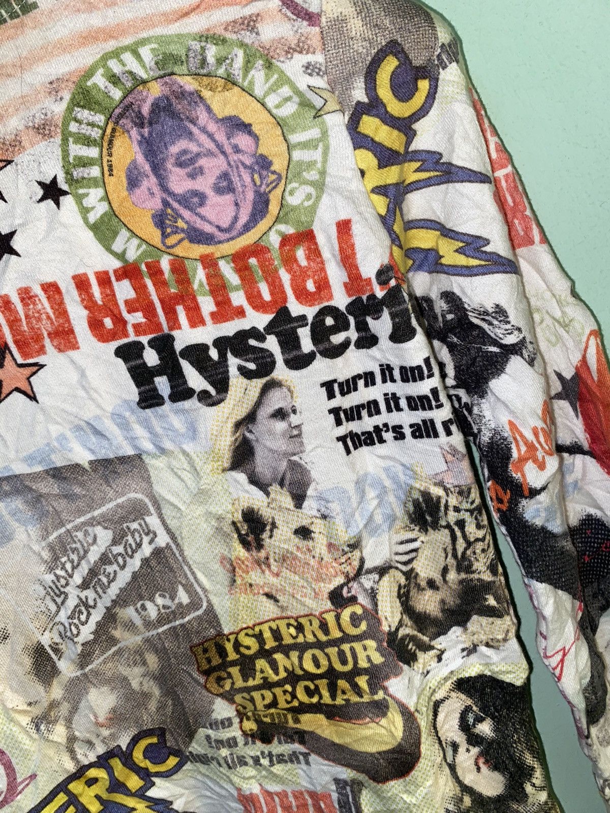 Hysteric Glamour × Vintage Vtg Unisex Hysteric Glamour Fullprint Hoodie Size US S / EU 44-46 / 1 - 9 Thumbnail