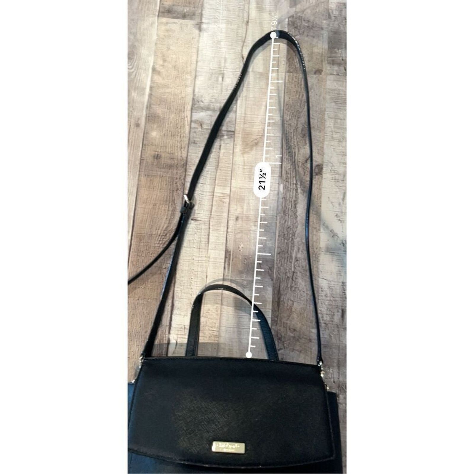 Kate Spade Kate Spade Alisanne Leather Crossbody Handbag Black $359 COA Size ONE SIZE - 11 Thumbnail