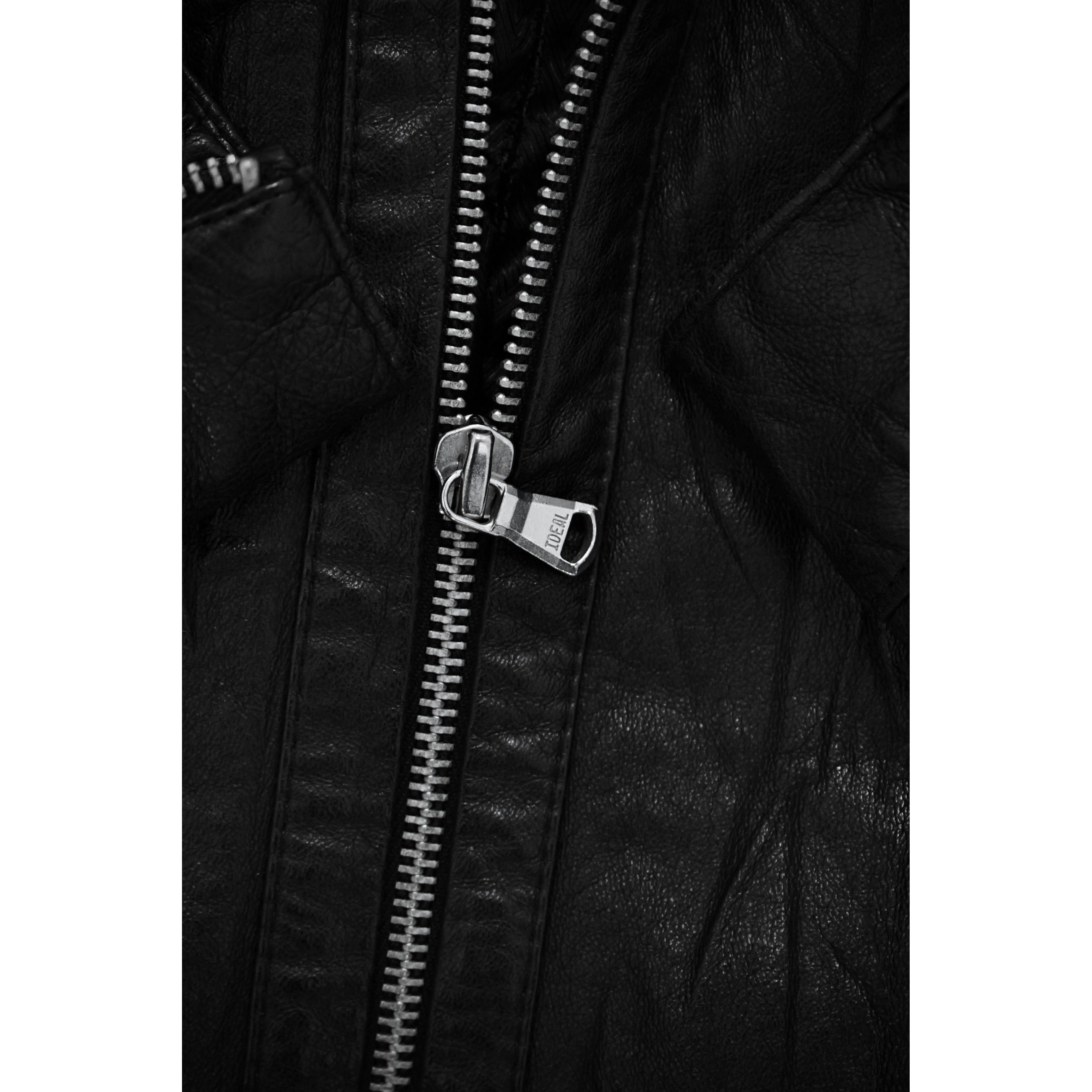 JACKROSE Early 00s Pigskin Leather Rider Jacket