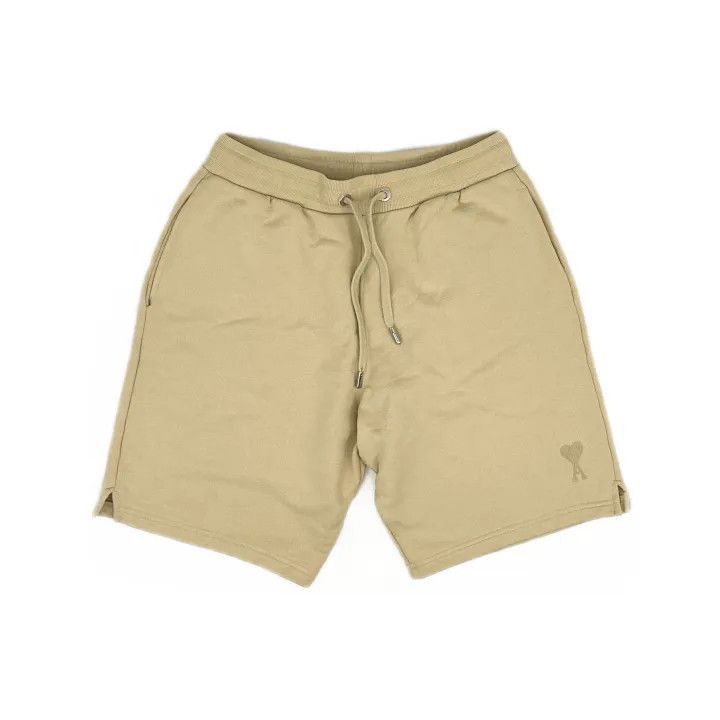 AMI AMIPARIS SS23 Beige Logo Embroidered Casual Shorts -2508 Size US 30 / EU 46 - 2 Thumbnail