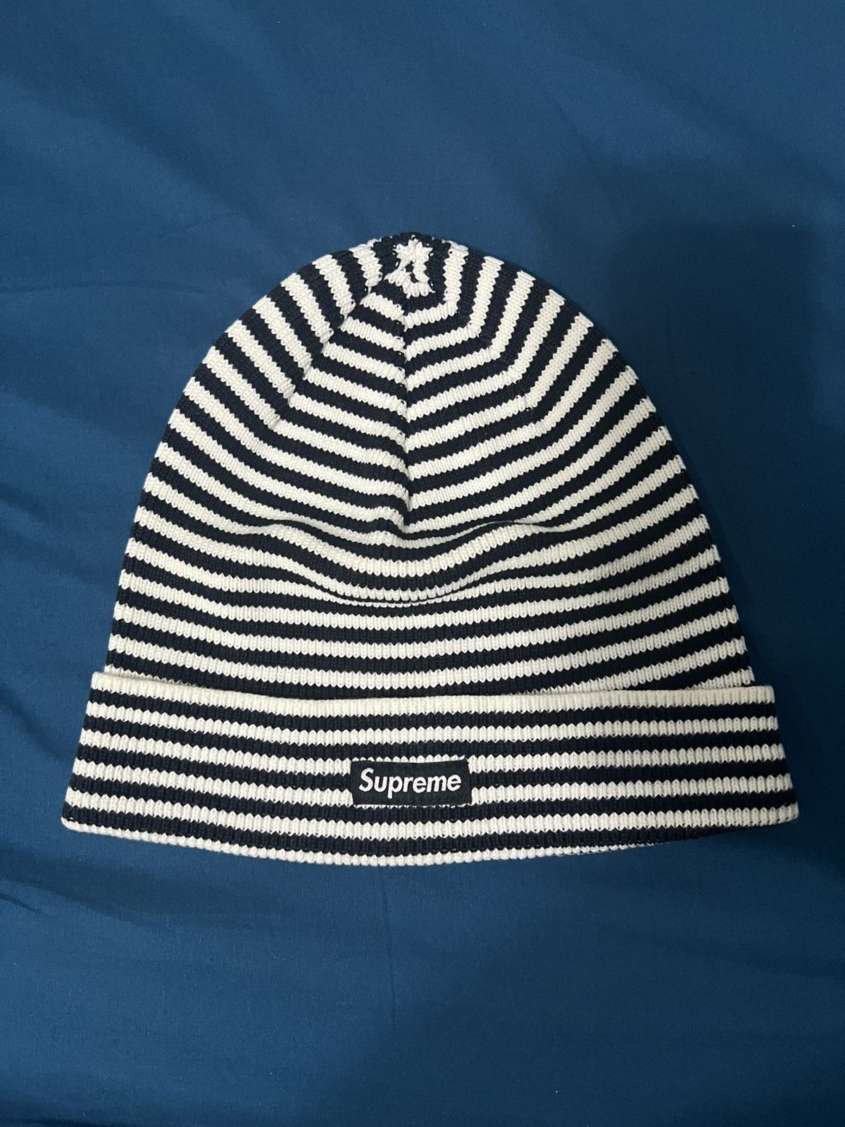 Supreme Striped Beanie | Grailed
