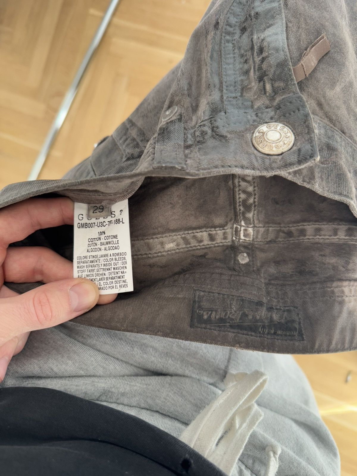 Guess Vintage Guess Waxed Brown Denim Jeans Biker Pant Streetwear Size US 29 - 5 Thumbnail
