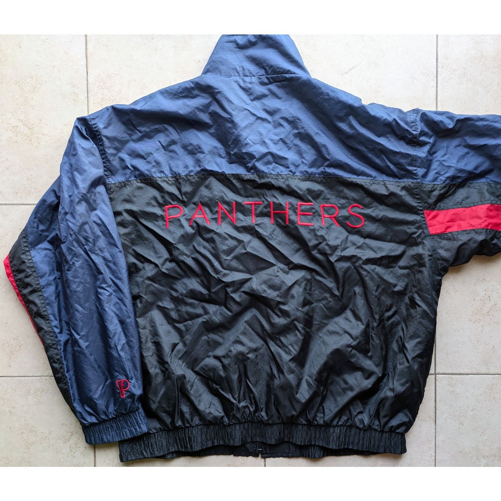 NHL × Starter Florida Panthers 90s PRO PLAYER windbreaker blk red NHL vtg Size US XL / EU 56 / 4 - 3 Thumbnail