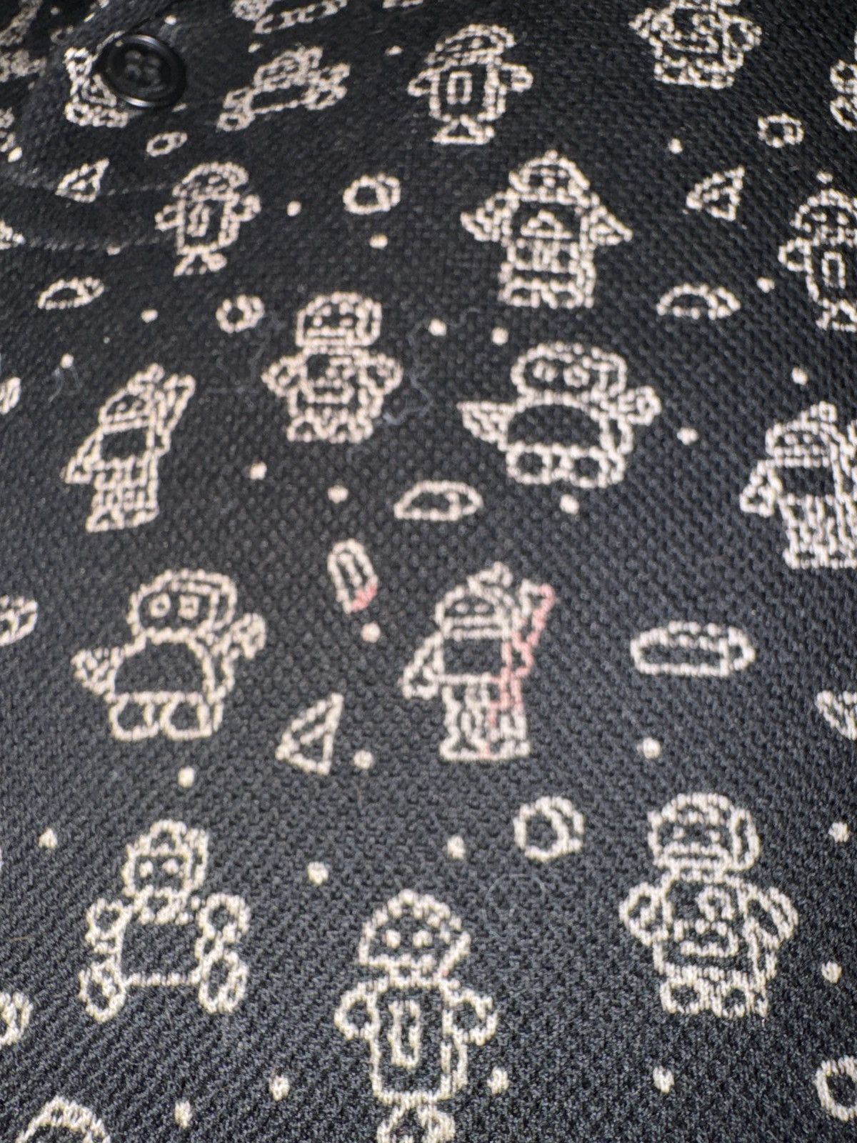 Saint Laurent Paris Saint Laurent Robot-print polo shirt Size US S / EU 44-46 / 1 - 4 Thumbnail