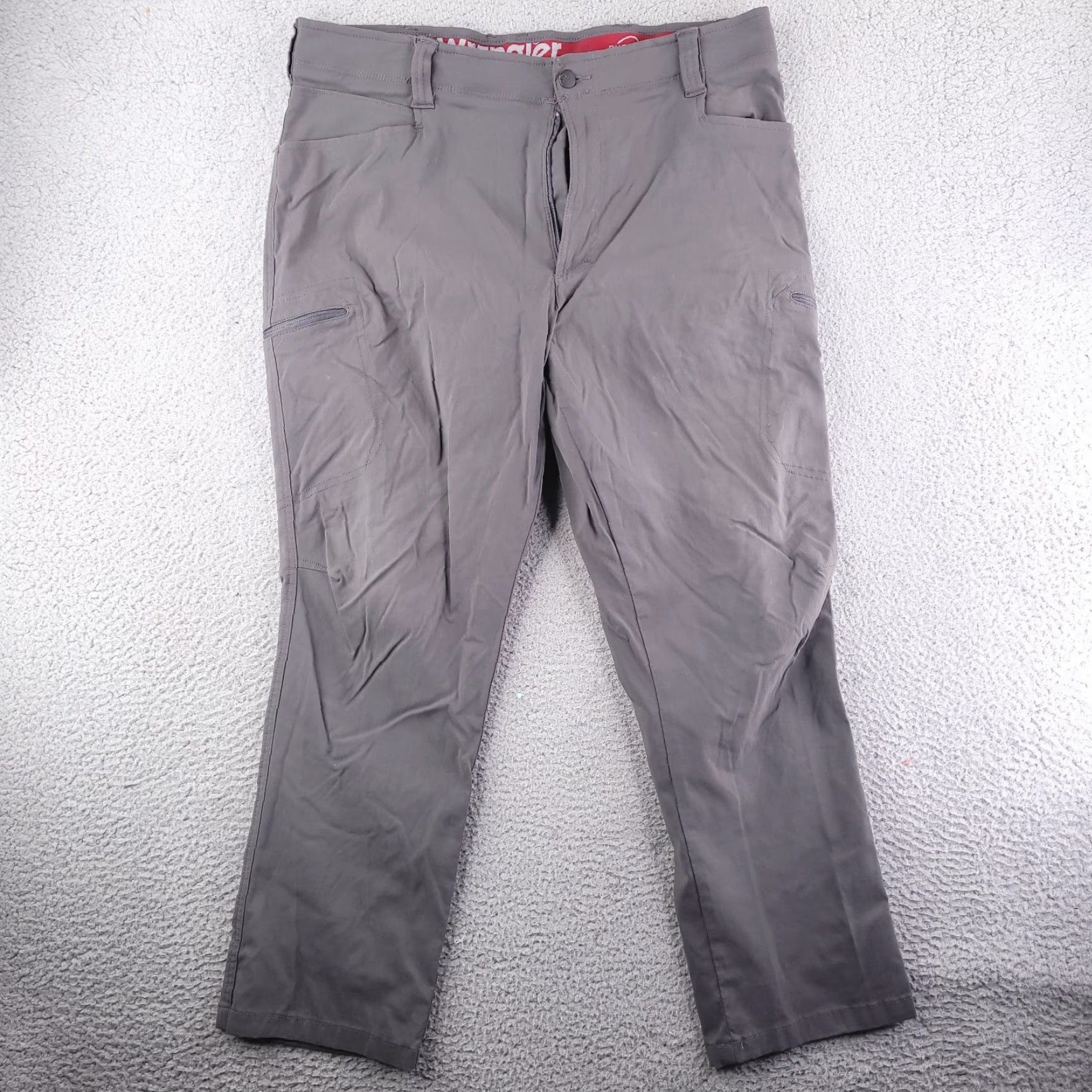 Wrangler VINTAGE? (No) Wrangler Pants Mens 38x29 Gray Cargo Nylon Stretch Outdoor Hike Walk Straight Size US 38 / EU 54 - 2 Thumbnail