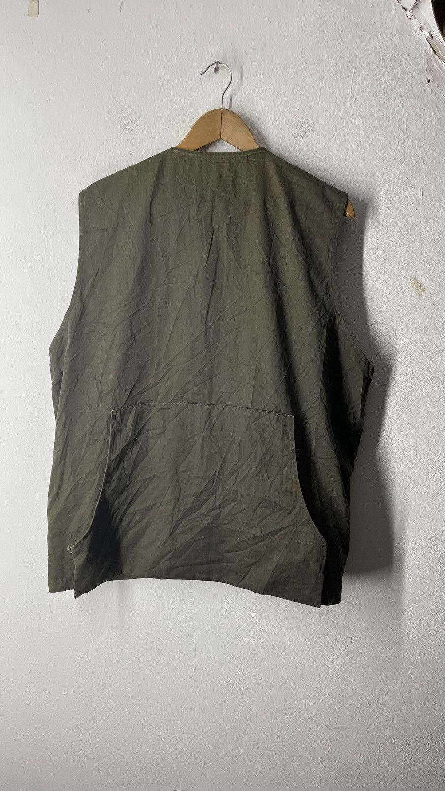 Vintage VINTAGE ARMY SLEEVELES GREEN JACKET Size US XL / EU 56 / 4 - 8 Thumbnail