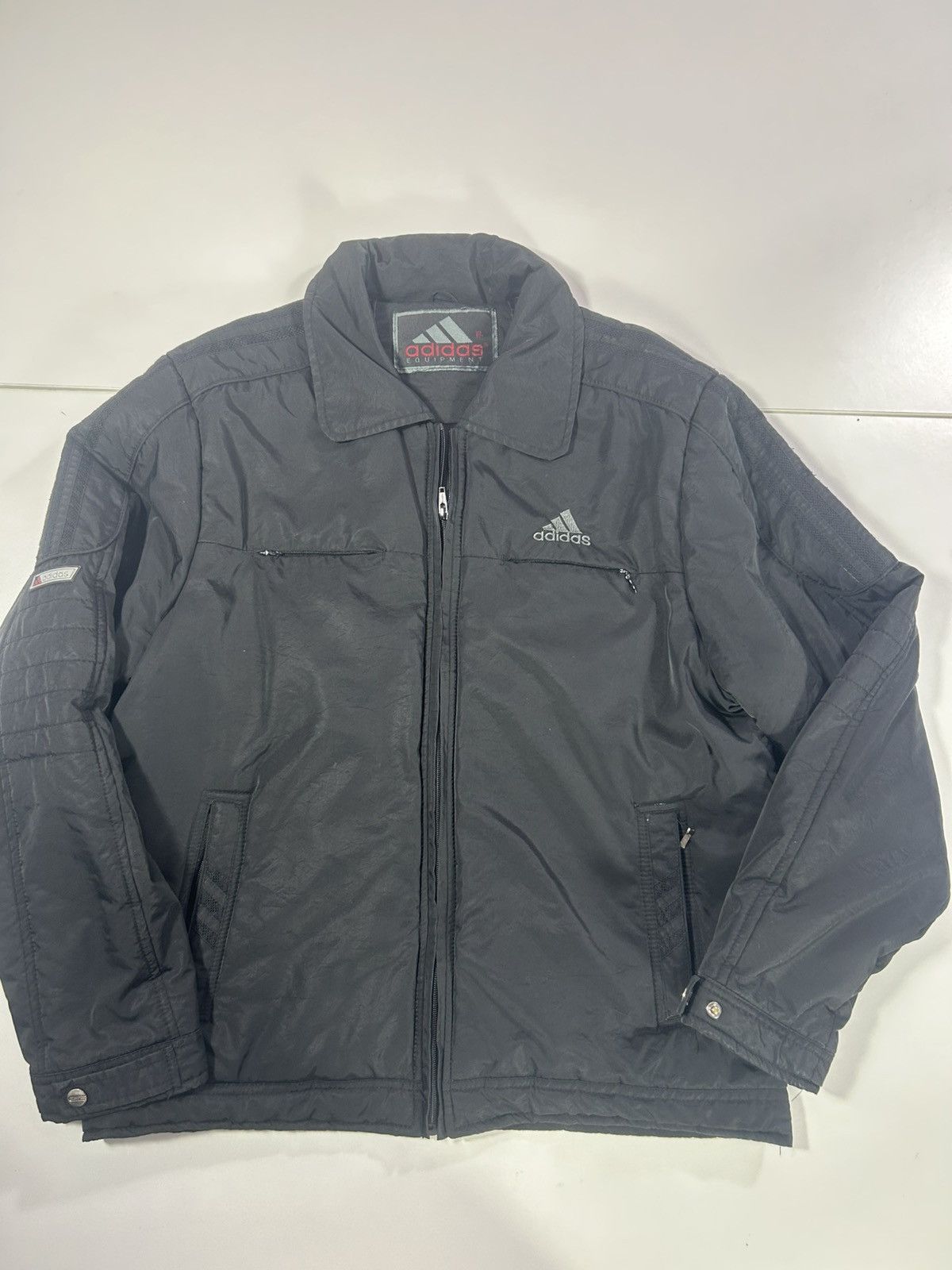 Adidas MENS XL ADIDAS EQUIPMENT VINTAGE BLACK COAT/PADDED JACKET Size US XL / EU 56 / 4 - 1 Thumbnail