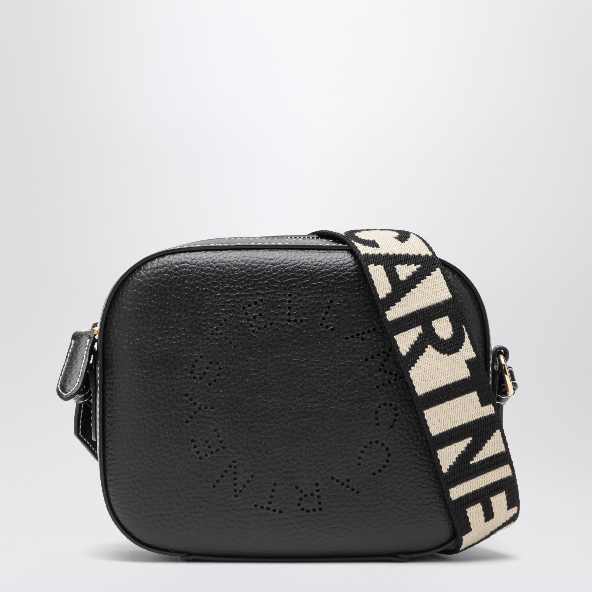 Stella McCartney Stella Mccartney Black Camera Bag With Perforated Logo Size ONE SIZE - 1 Thumbnail