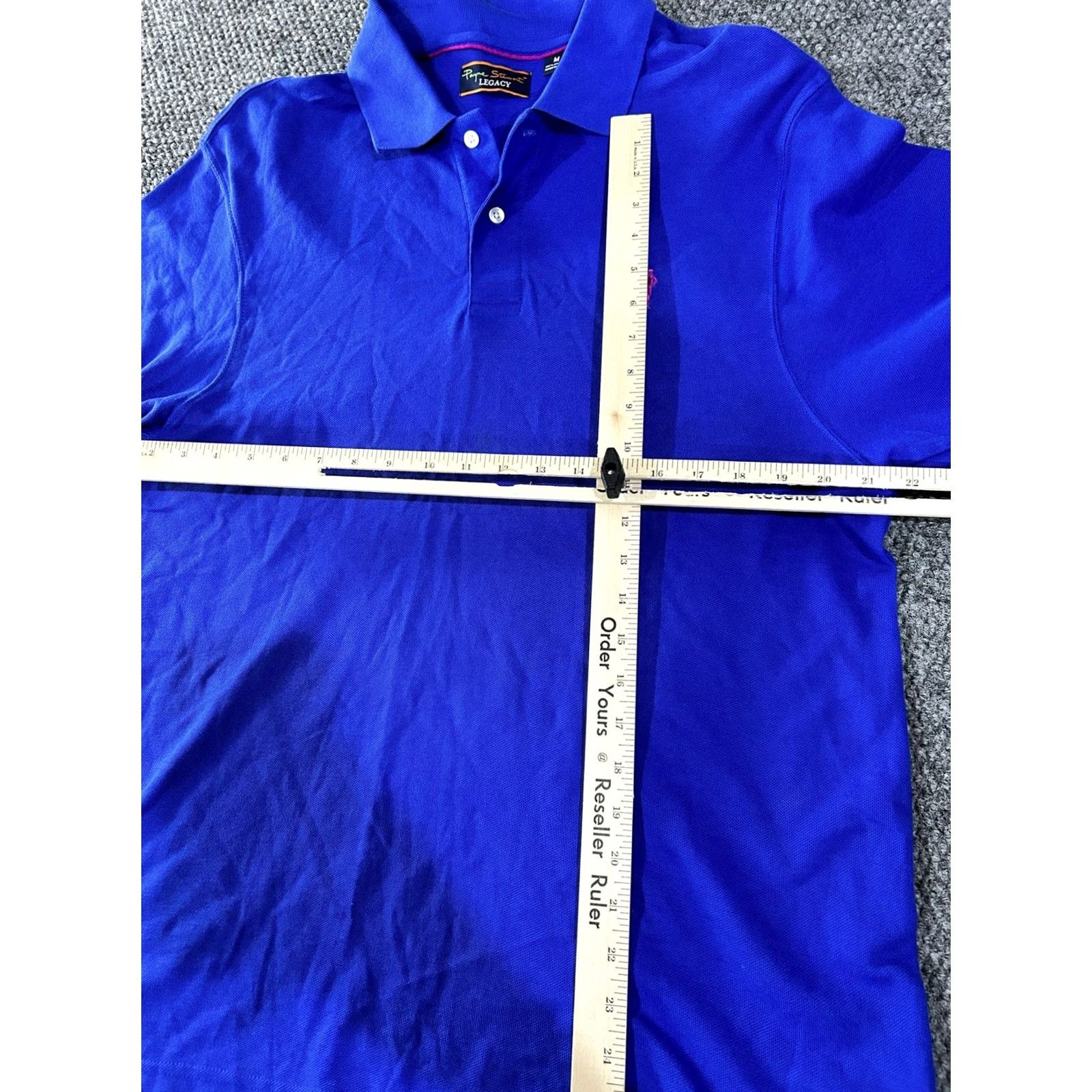 Vintage Payne Stewart Legacy Polo Shirt Mens M Blue Pique Golf Embroidered Logo Size US M / EU 48-50 / 2 - 5 Thumbnail