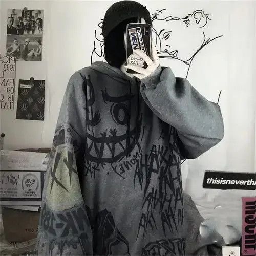 Other Funny Punk Hoodies Tops Females Clothes Hoodie Girl Size US S / EU 44-46 / 1 - 2 Thumbnail