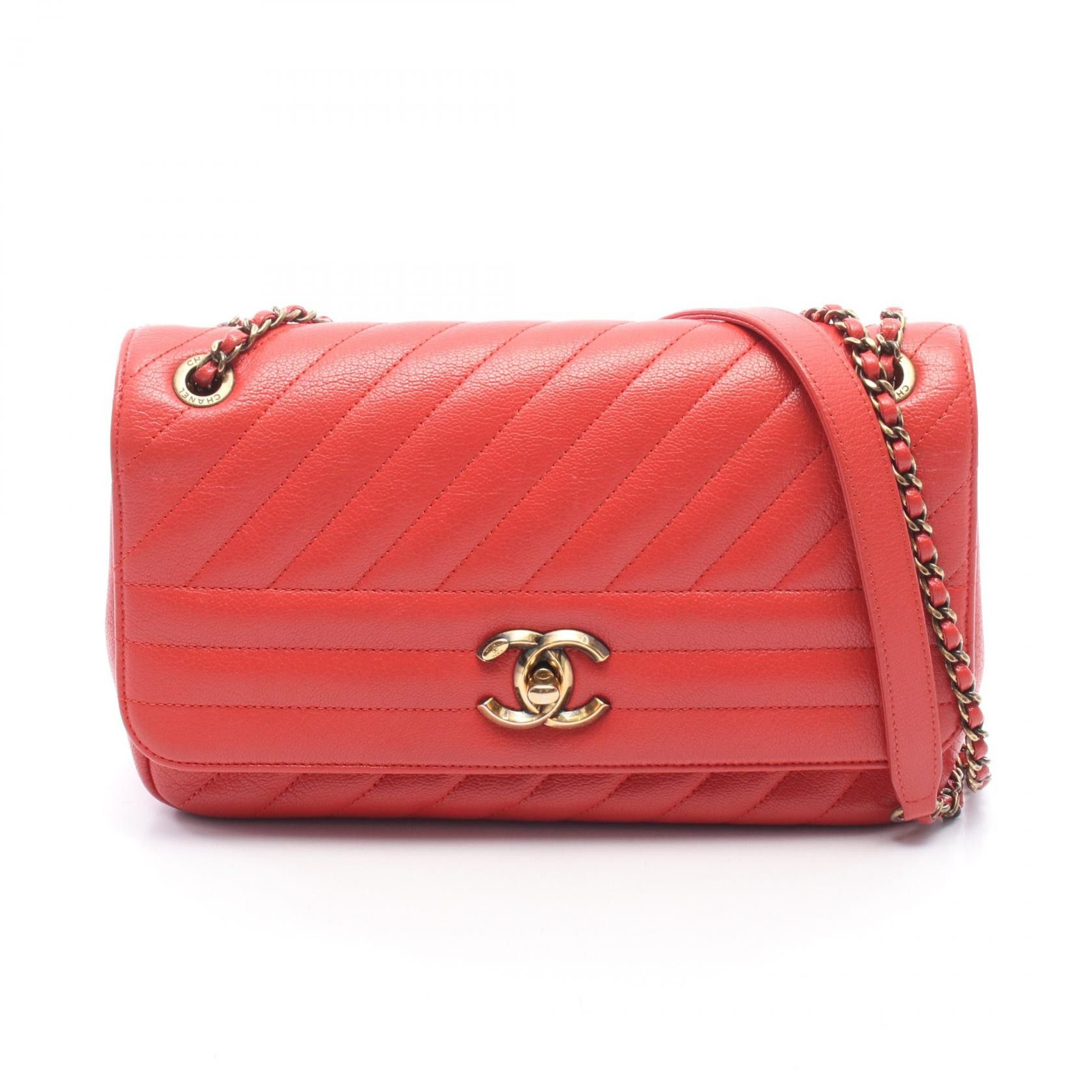 Chanel Chanel Chanel Mademoiselle Leather Shoulder Bag Leather Shoulder Bag DUTY FREE for USA Size ONE SIZE - 1 Thumbnail