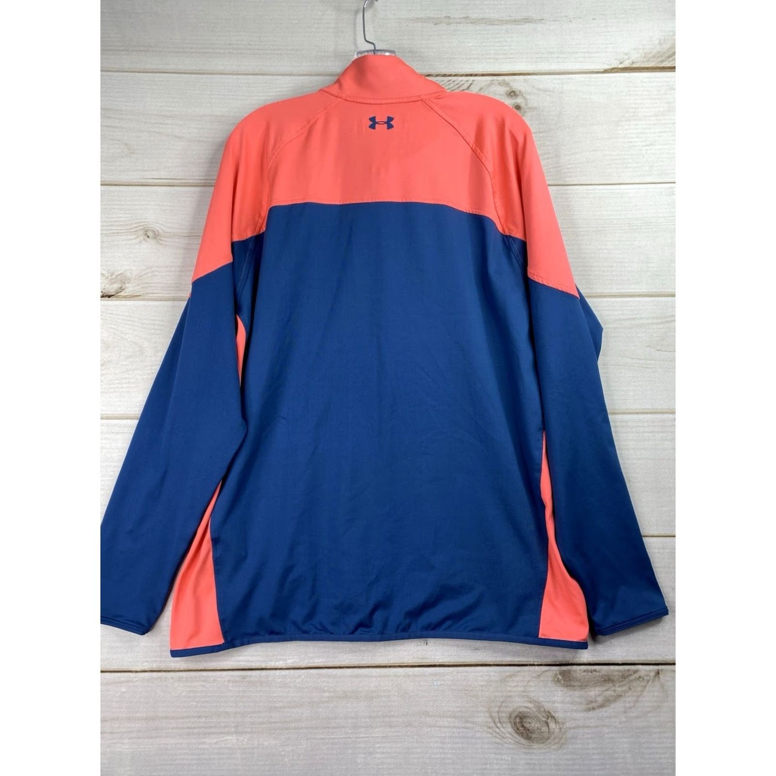 Under Armour Under Armour ColdGear Pullover Mens XL 1/4 Zip Blue Orange Multicolor Long Sleeve Sweatshirt Knit Activewear Casual Brand: Under Armour ColdGear Model Size US XL / EU 56 / 4 - 6 Thumbnail