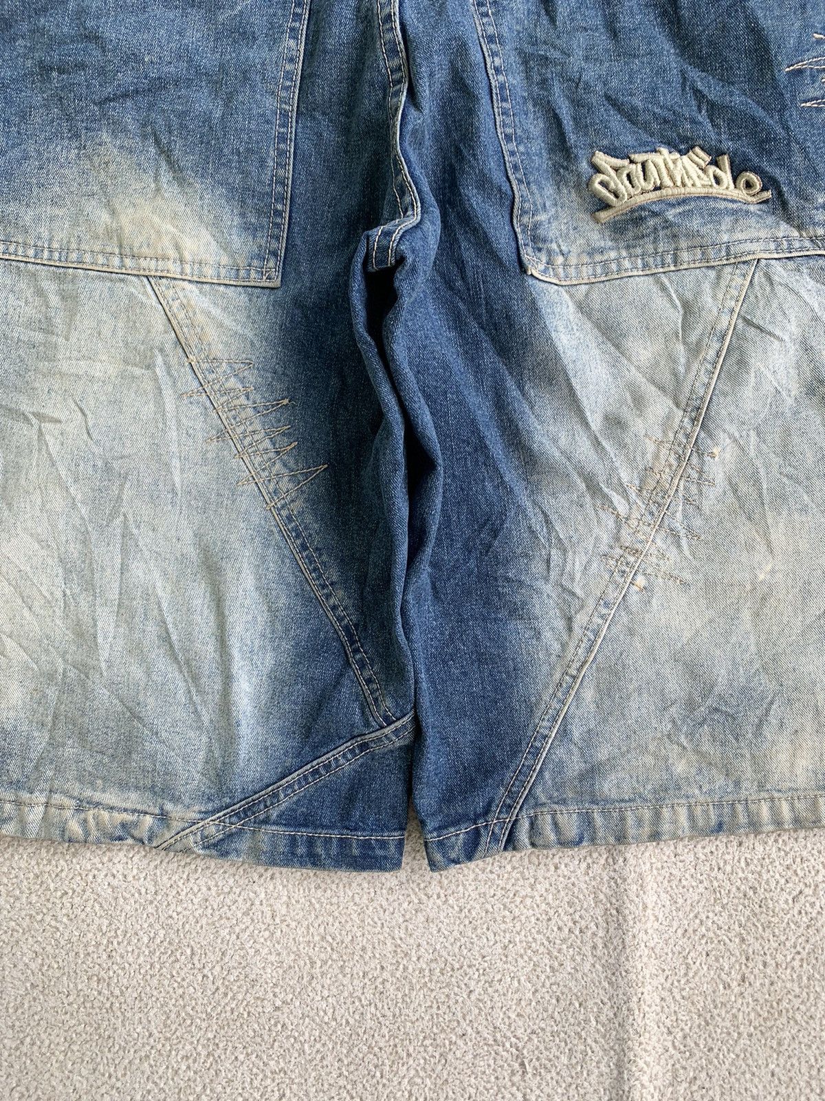 Southpole Southpole Distressed Mud Wash Baggy Jorts Size US 32 / EU 48 - 10 Thumbnail