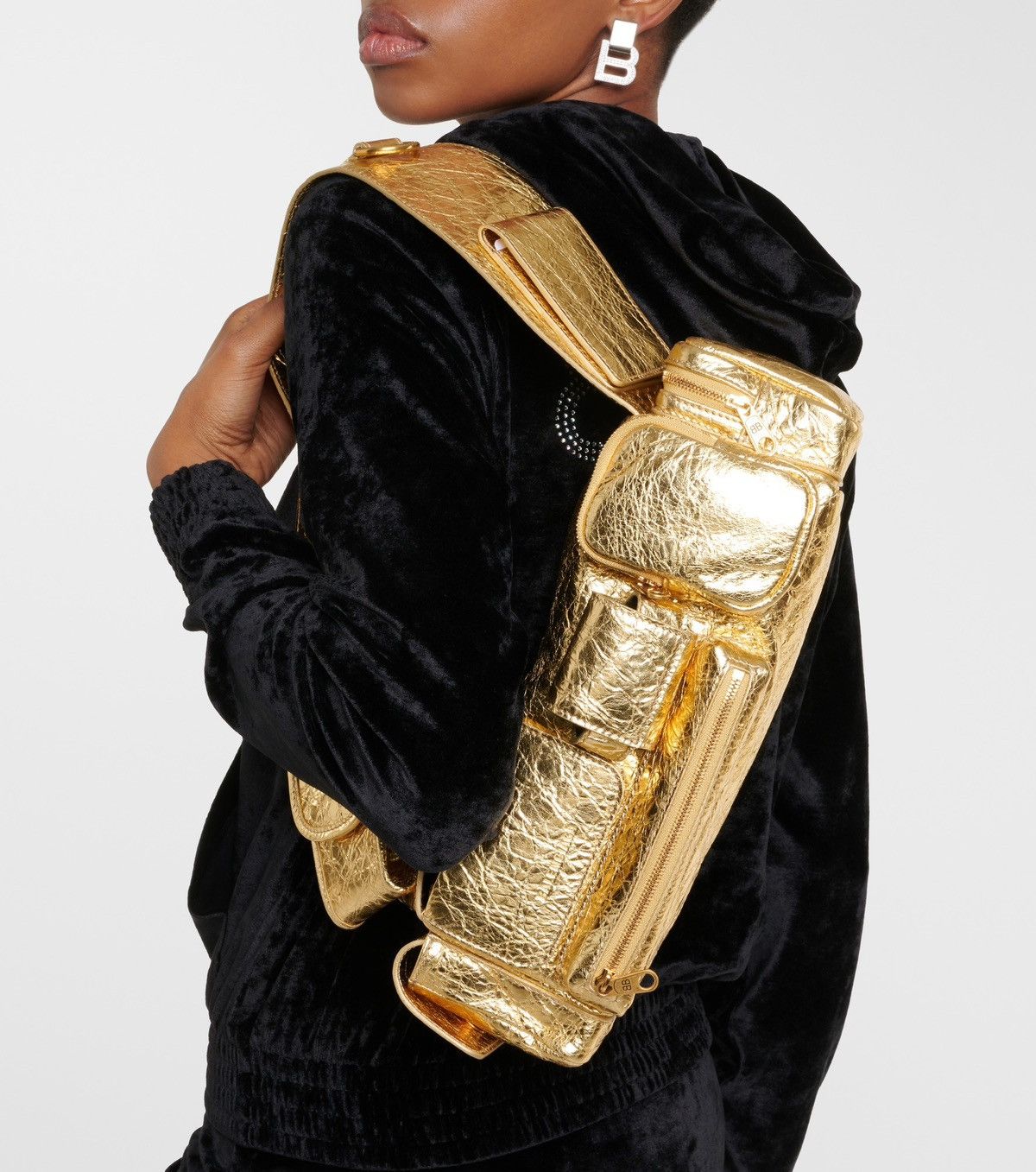 Balenciaga Balenciaga "Superbusy" shoulder sling bag metallic leather Size ONE SIZE - 7 Thumbnail