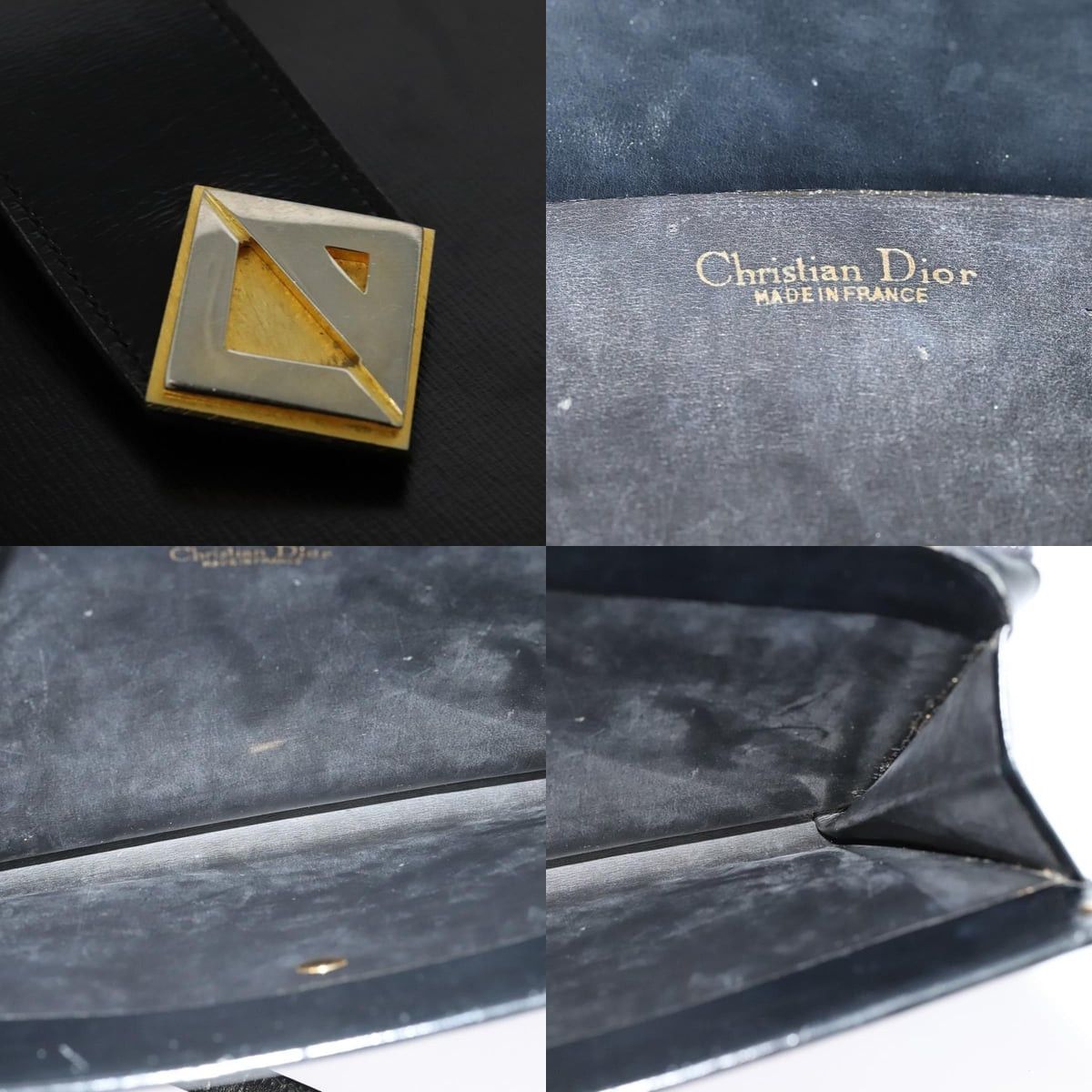 Dior DIOR Shoulder Bag Leather Black Gold Size ONE SIZE - 11 Thumbnail