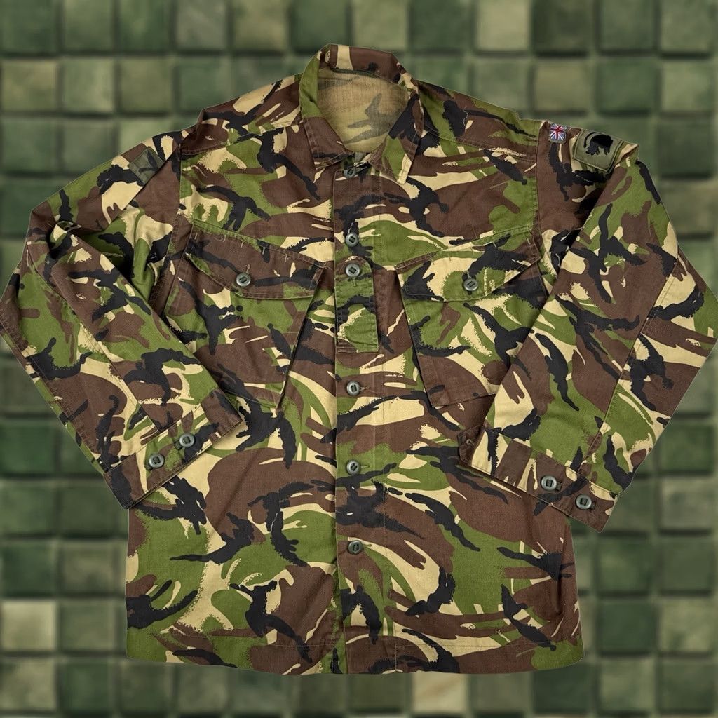 Vintage VINTAGE New Zealand Military DPM Combat Smock Shirt Camo Zip Front Medium 80s 90s Mens Size US M / EU 48-50 / 2 - 1 Thumbnail