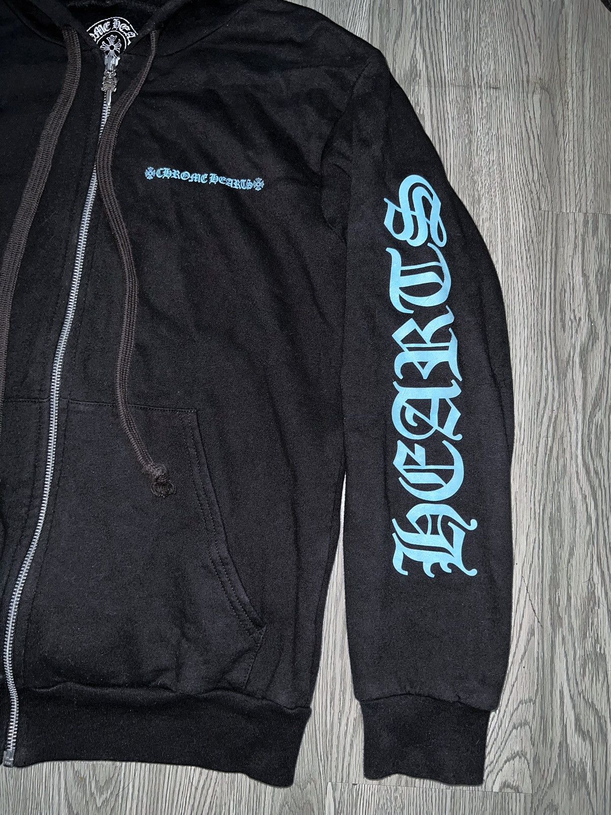 Chrome Hearts Chrome Hearts light blue hoodie zip up 💙➕ Size M / US 6-8 / IT 42-44 - 8 Thumbnail