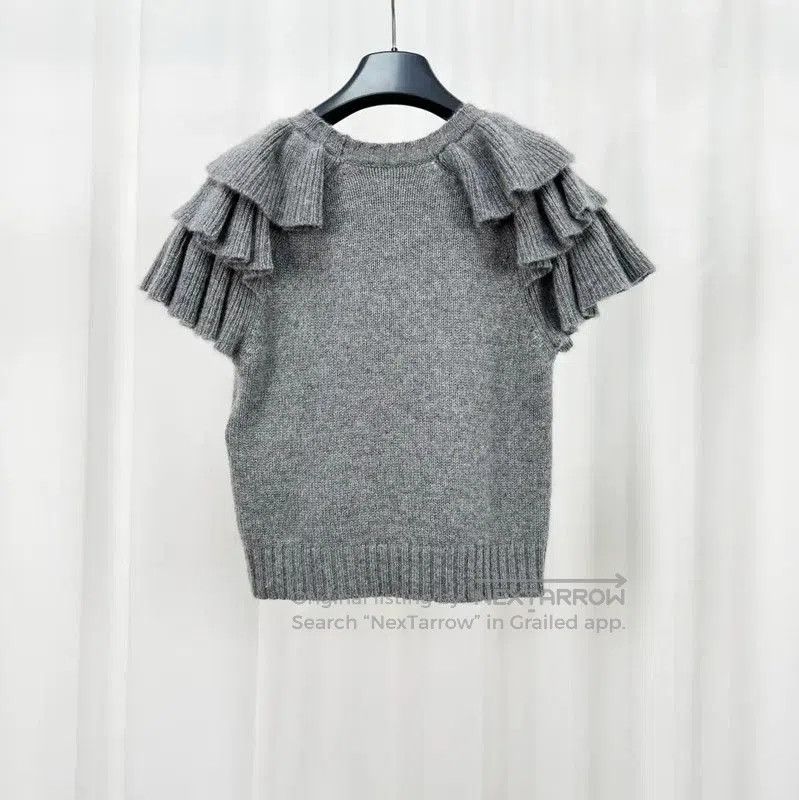 Dior Dior Gray Cashmere Embroidered Short Sleeve Tee . Size XS / US 0-2 / IT 36-38 - 2 Thumbnail
