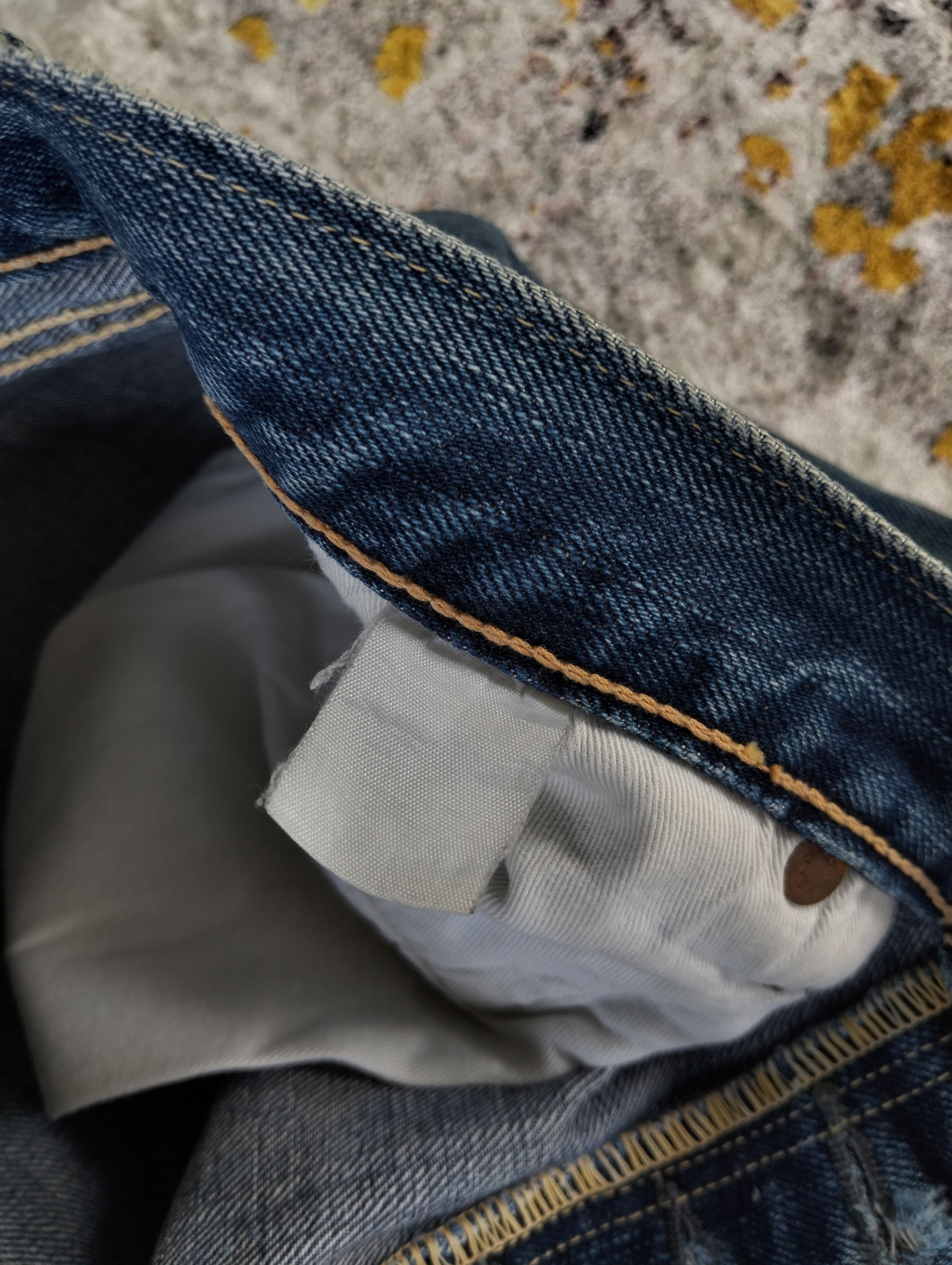 The Flat Head Vintage The Flat Head Button Fly Orange Line Selvedge Denim Size US 30 / EU 46 - 15 Thumbnail