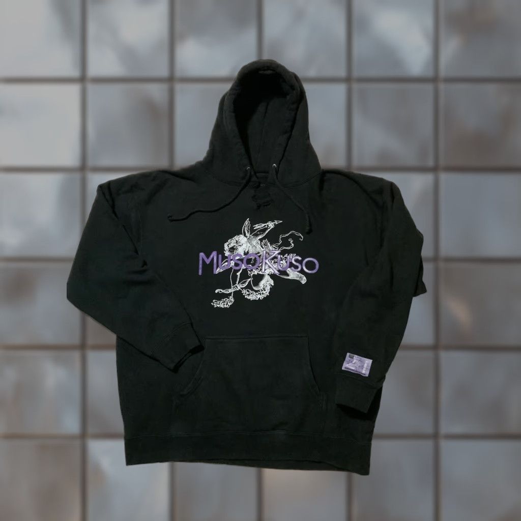 Vintage Muso Kuso Emanuel Ricci Guardian Angel Numbers Cherub Pullover Hoodie XL Men Black Sz. XL Size US XL / EU 56 / 4 - 1 Thumbnail