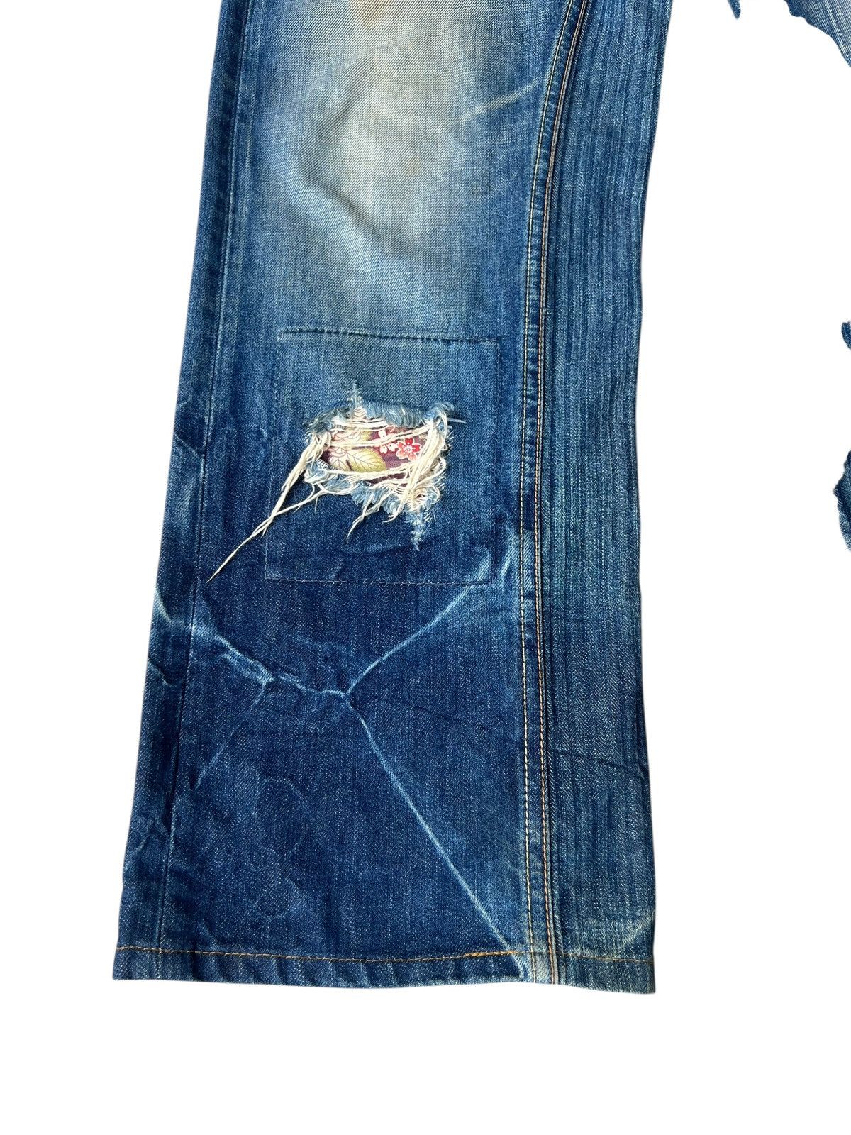 Eternal ETERNAL Distressed Aging Mud Hybrid Denim Loose Jeans Size US 34 / EU 50 - 9 Thumbnail