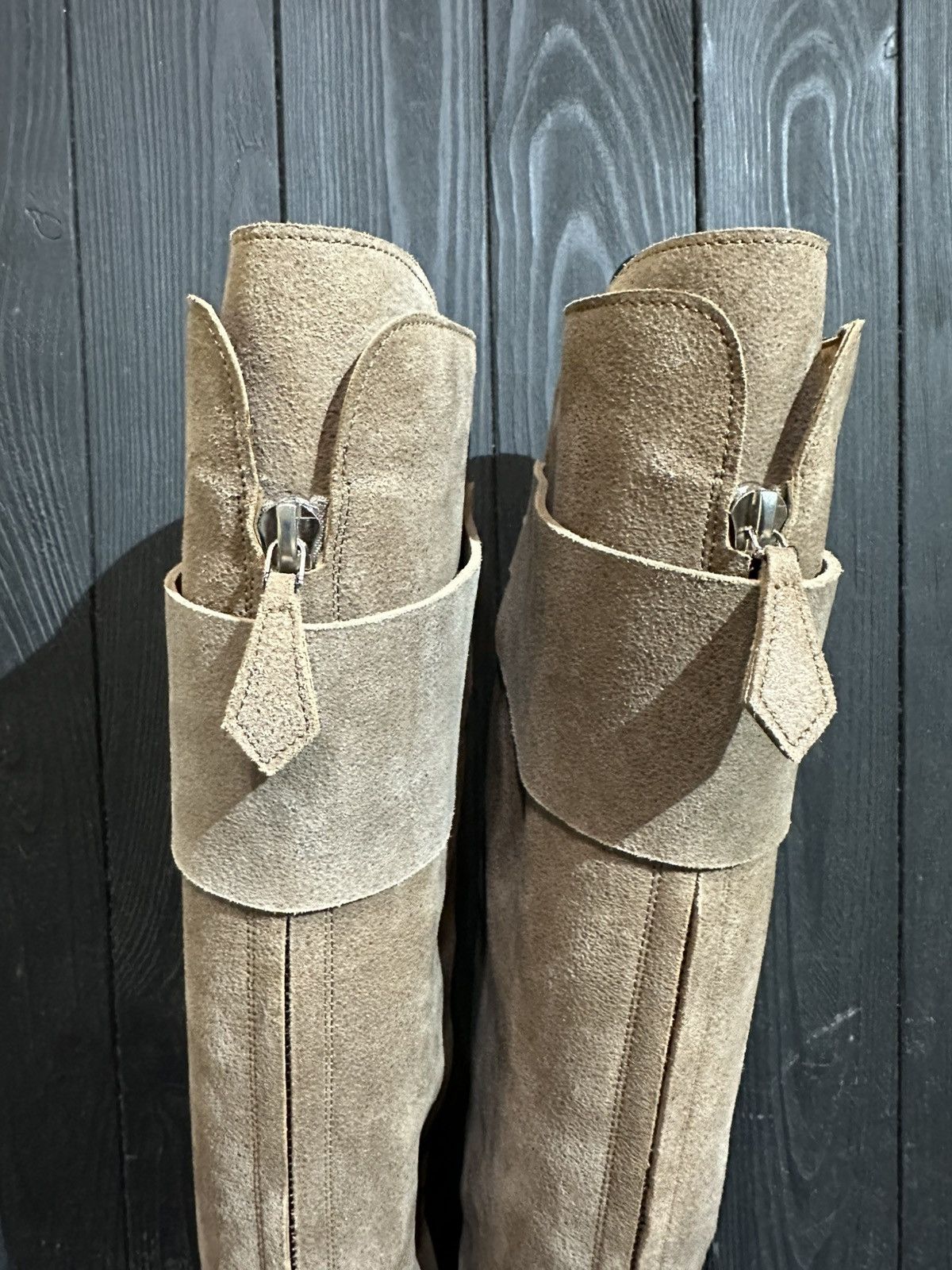 Hermes HERMES Suede zip front Boots Size 37 Size US 7 / IT 37 - 7 Thumbnail
