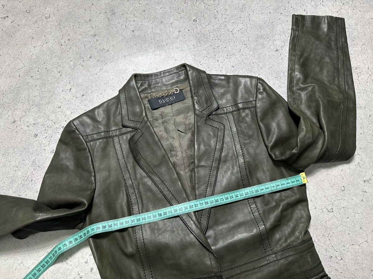 Gucci Gucci Leather Jacket Coat Women’s Luxury Very Rare Vintage Size S / US 4 / IT 40 - 15 Thumbnail