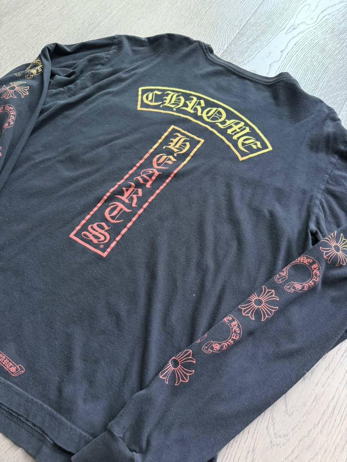 Chrome Hearts Chrome Hearts Gradient T Bar Logo Black Long Sleeve Shirt Size US L / EU 52-54 / 3 - 3 Thumbnail