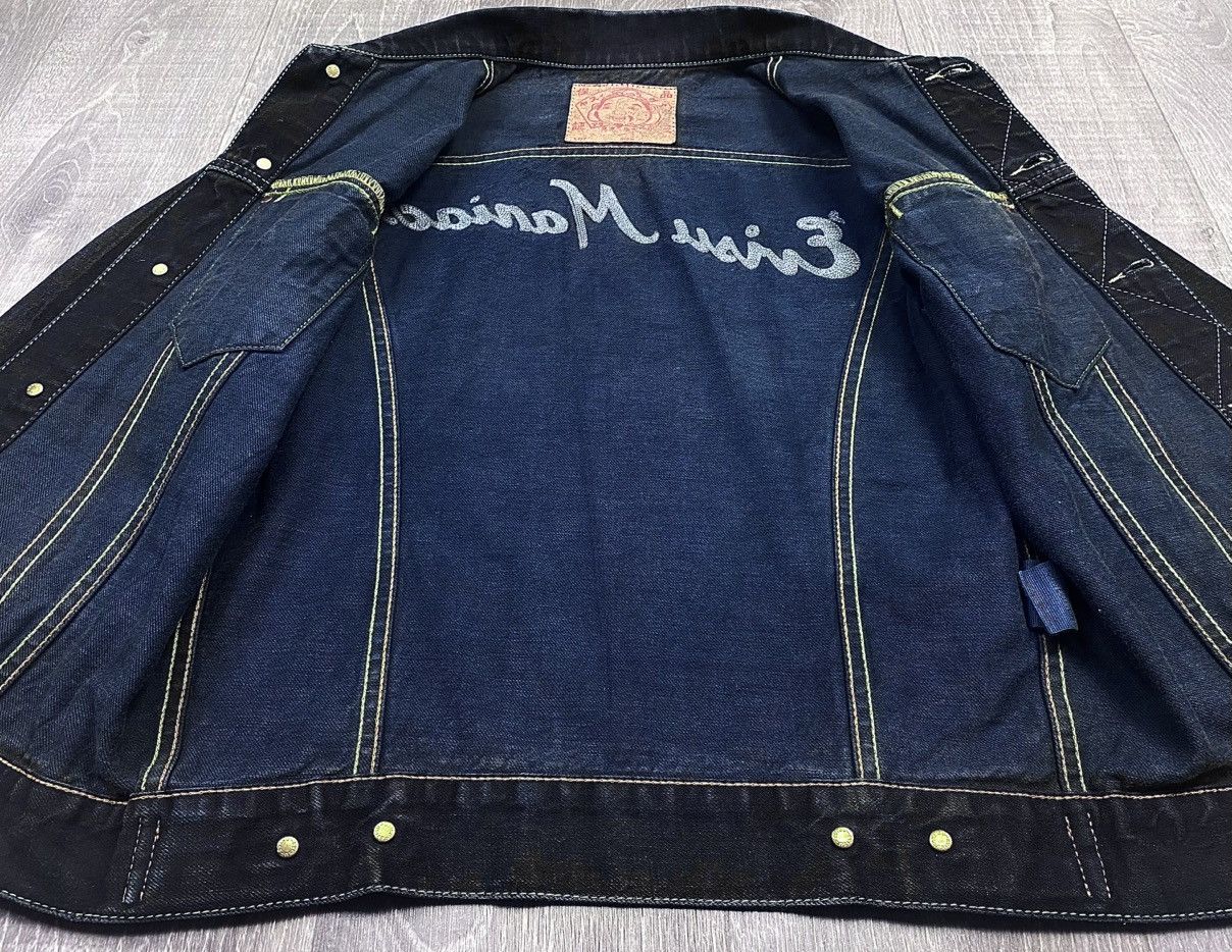 Evisu Evisu Maniacs Embroidered Logo Heritage Denim Jeans Jacket Size L / US 10 / IT 46 - 14 Thumbnail