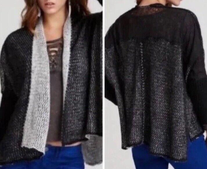 Free People Free People Peek-a-Boo Open Knit Cardigan - Size Small Size S / US 4 / IT 40 - 1 Thumbnail