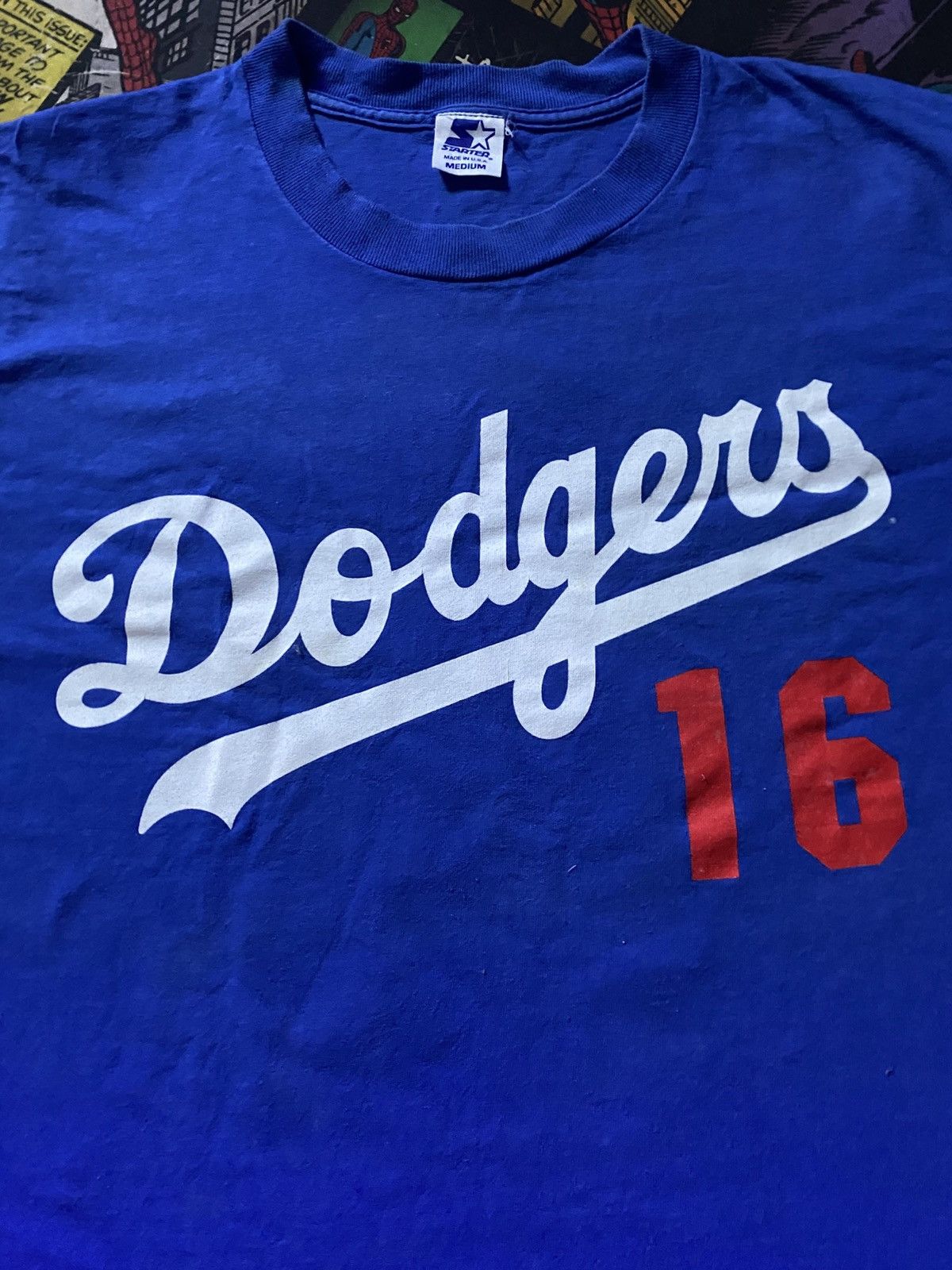 Starter vintage 1995 Starter Hideo Nomo Los Angeles Dodgers baseball Size US M / EU 48-50 / 2 - 2 Thumbnail