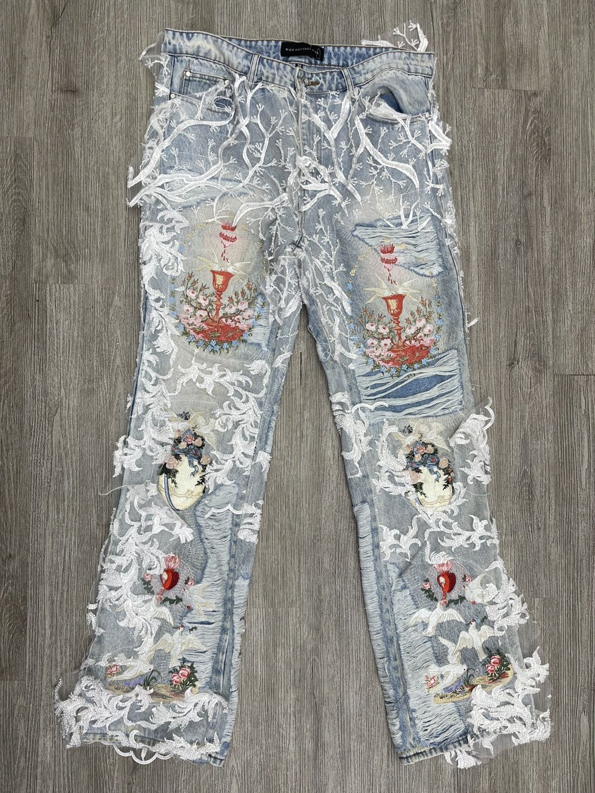 Who Decides War Who decides war denim lace Size US 36 / EU 52 - 1 Thumbnail