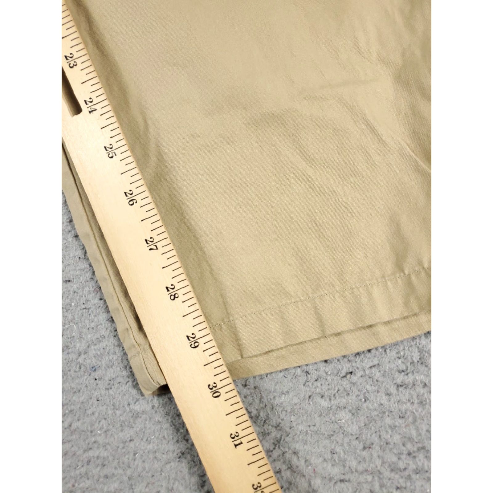 Nautica Nautica Chino Pants Mens Medium Beige Stretch Waist Comfort Trousers 30in Inseam Regular Fit Size US 31 - 5 Thumbnail