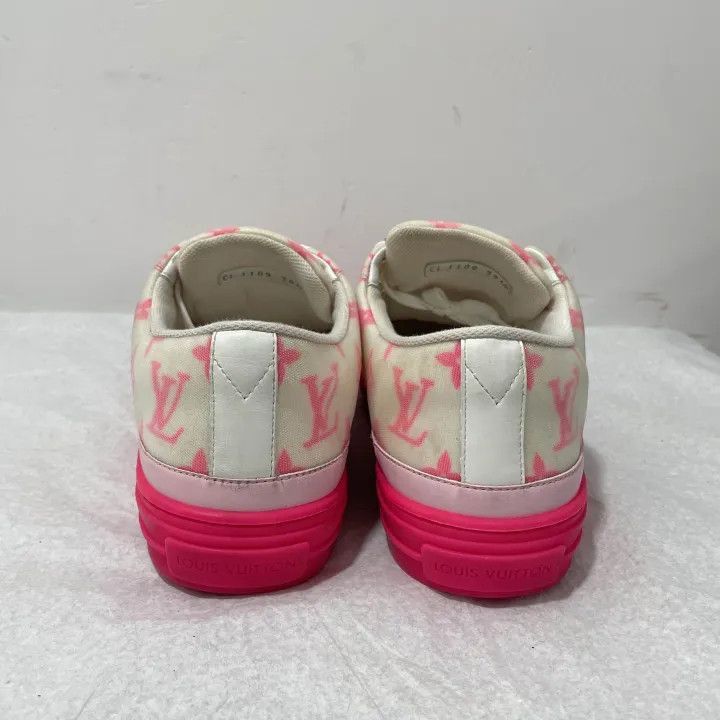 Louis Vuitton Louis Vuitton Stellar Sneakers in Pink and White -2508 Size US 8 / IT 38 - 3 Thumbnail
