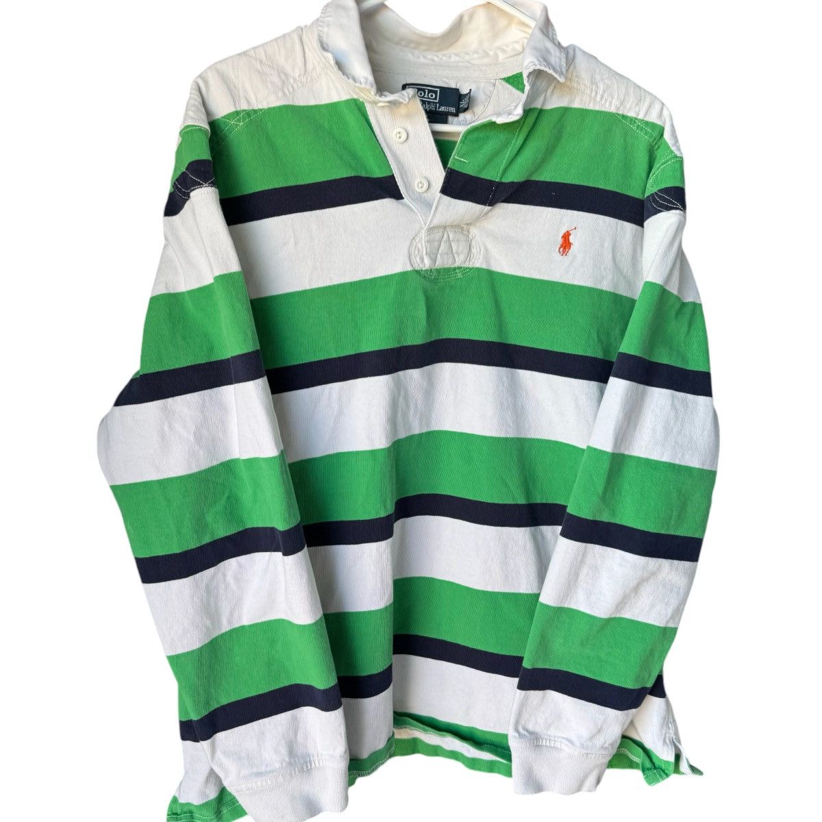 Polo Ralph Lauren Vintage POLO RALPH LAUREN Rugby Polo Long Sleeve Shirt Size US XL / EU 56 / 4 - 9 Thumbnail