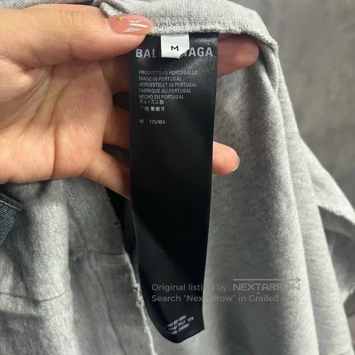 Balenciaga Balenciaga Gray Coke Layered Long-sleeve Tee. Size US XS / EU 42 / 0 - 5 Thumbnail
