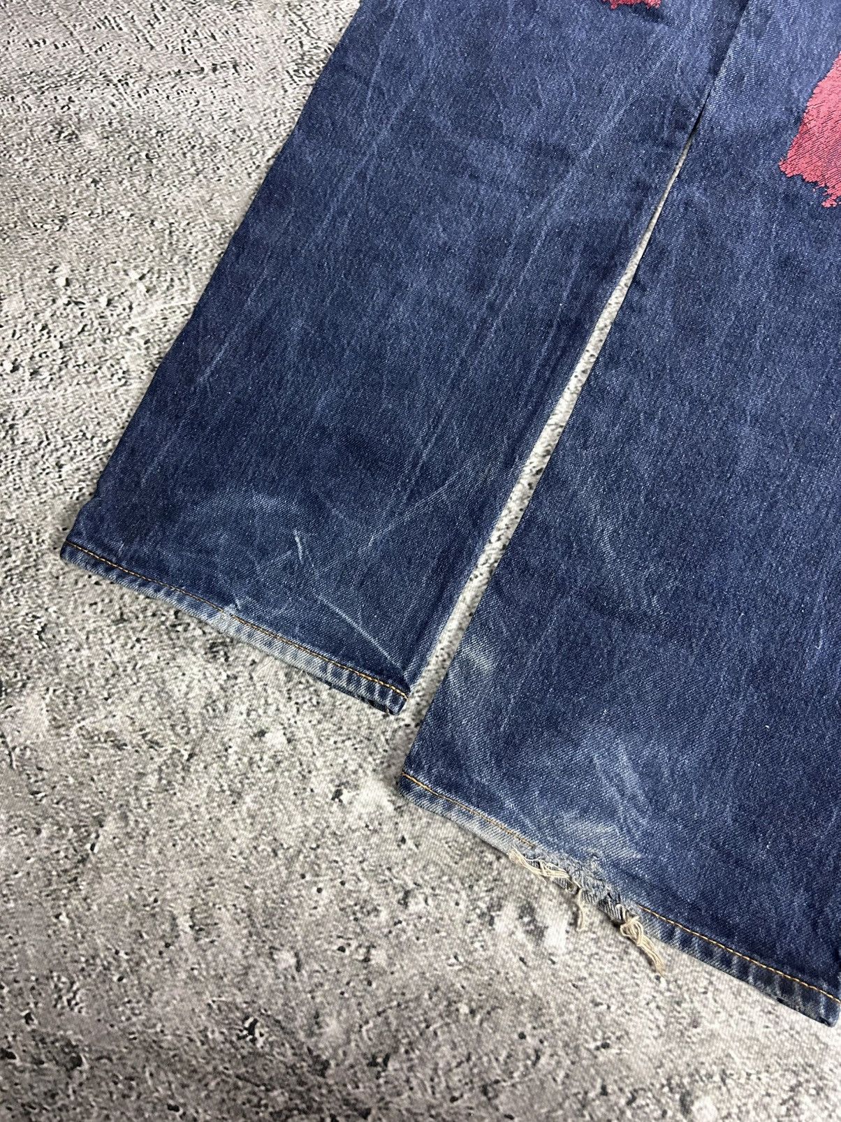 Evisu Evisu jeans daicock big logo red selvedge denim Size US 32 / EU 48 - 6 Thumbnail