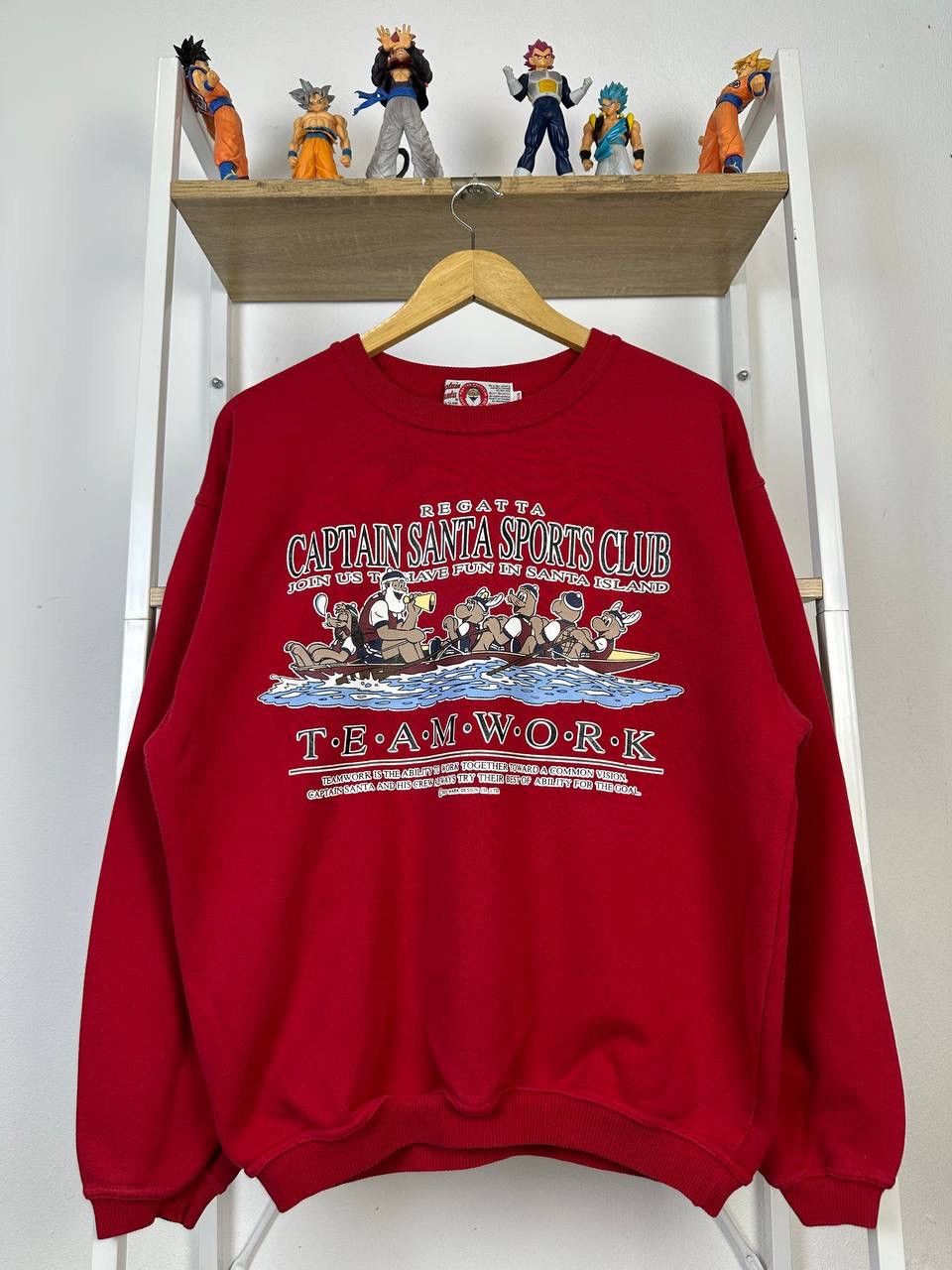 Captain Santors × Vintage RARE VINTAGE CAPTAIN SANTA SPORT CLUB RED SWEATSHIRT Size US M / EU 48-50 / 2 - 1 Thumbnail