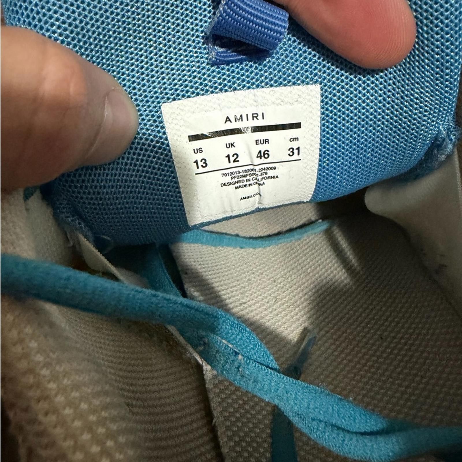 Amiri Amiri Bone Runner Sneakers Men’s SZ 46 US 13 Blue White Gum Size US 13 / EU 46 - 8 Thumbnail