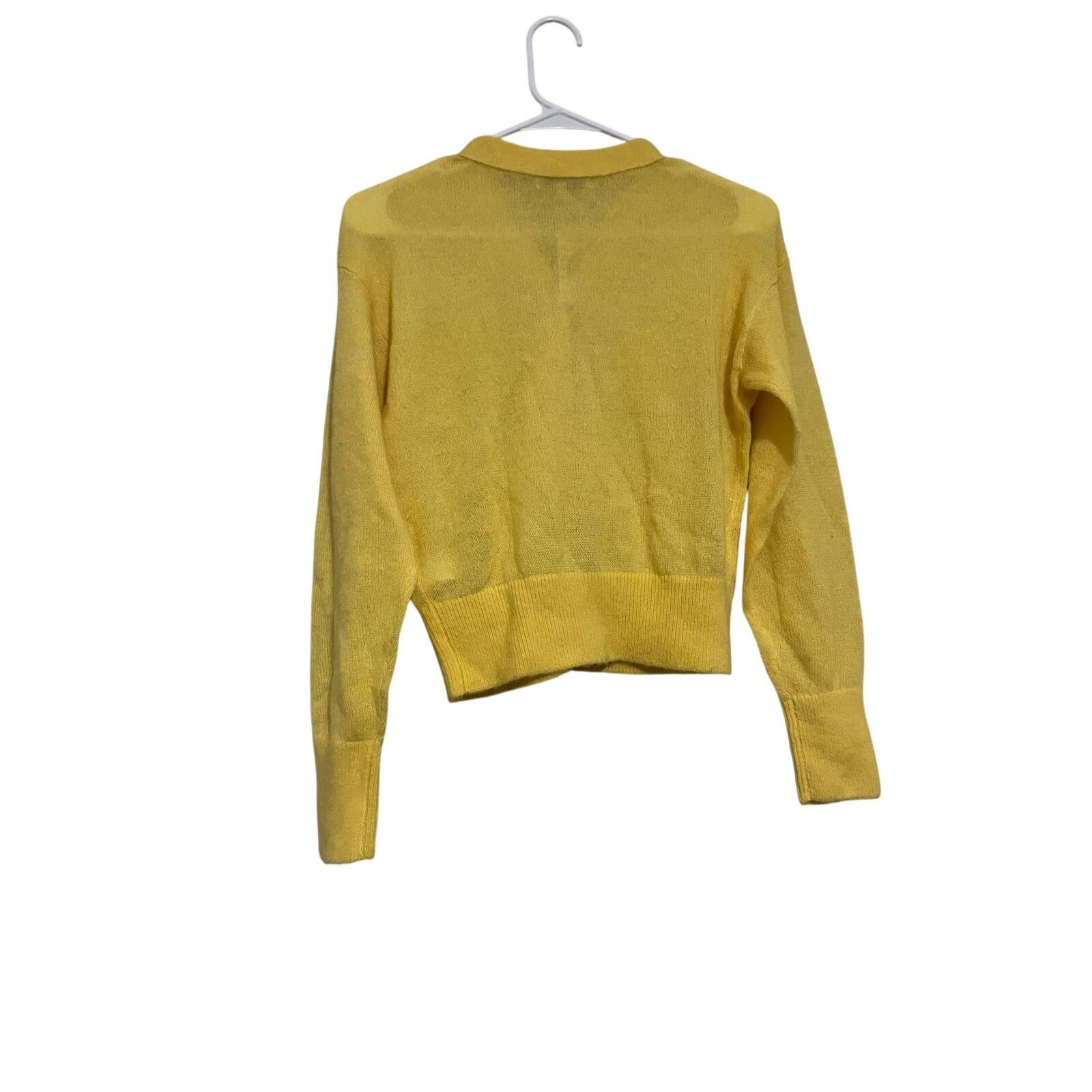Madewell Madewell Alpaca-Blend V-Neck Cardigan Canary Yellow Size XS Size XS / US 0-2 / IT 36-38 - 9 Thumbnail