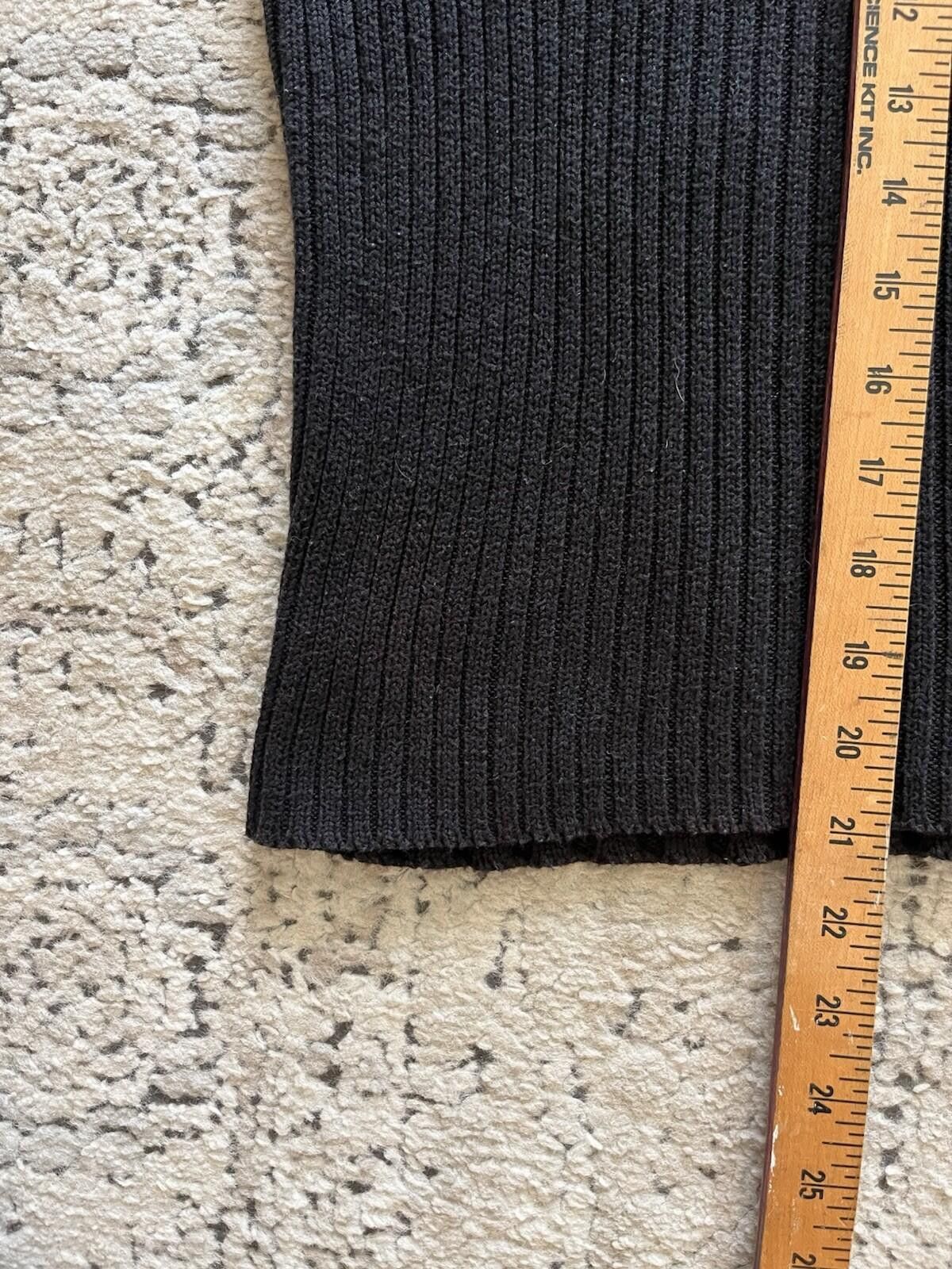 Other Vintage Evolution Ribbed Knit Striped Sweater Black L⁠ Size L / US 10 / IT 46 - 6 Thumbnail
