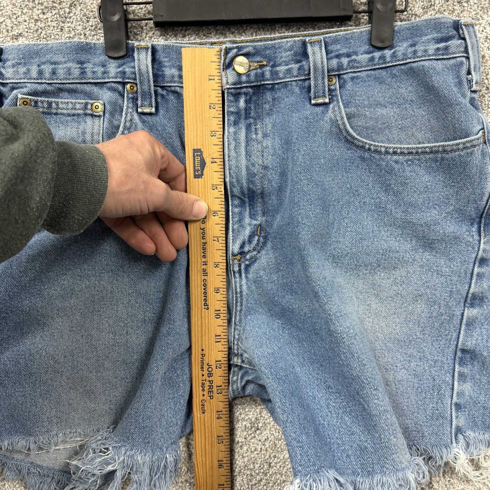 Carhartt Carhartt Denim Cutoff Shorts Mens 38x6 Blue Raw Hem Workwear Jorts Grunge Size US 38 / EU 54 - 6 Thumbnail