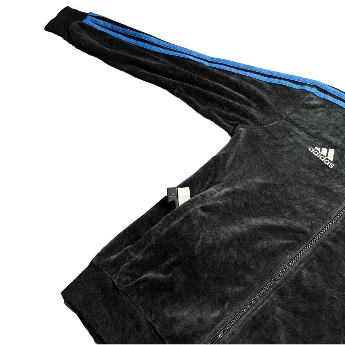 ⚽️👕 Y2K ADIDAS NEWCASTLE UNITED VELVET 3 STRIPES TRACKTOP