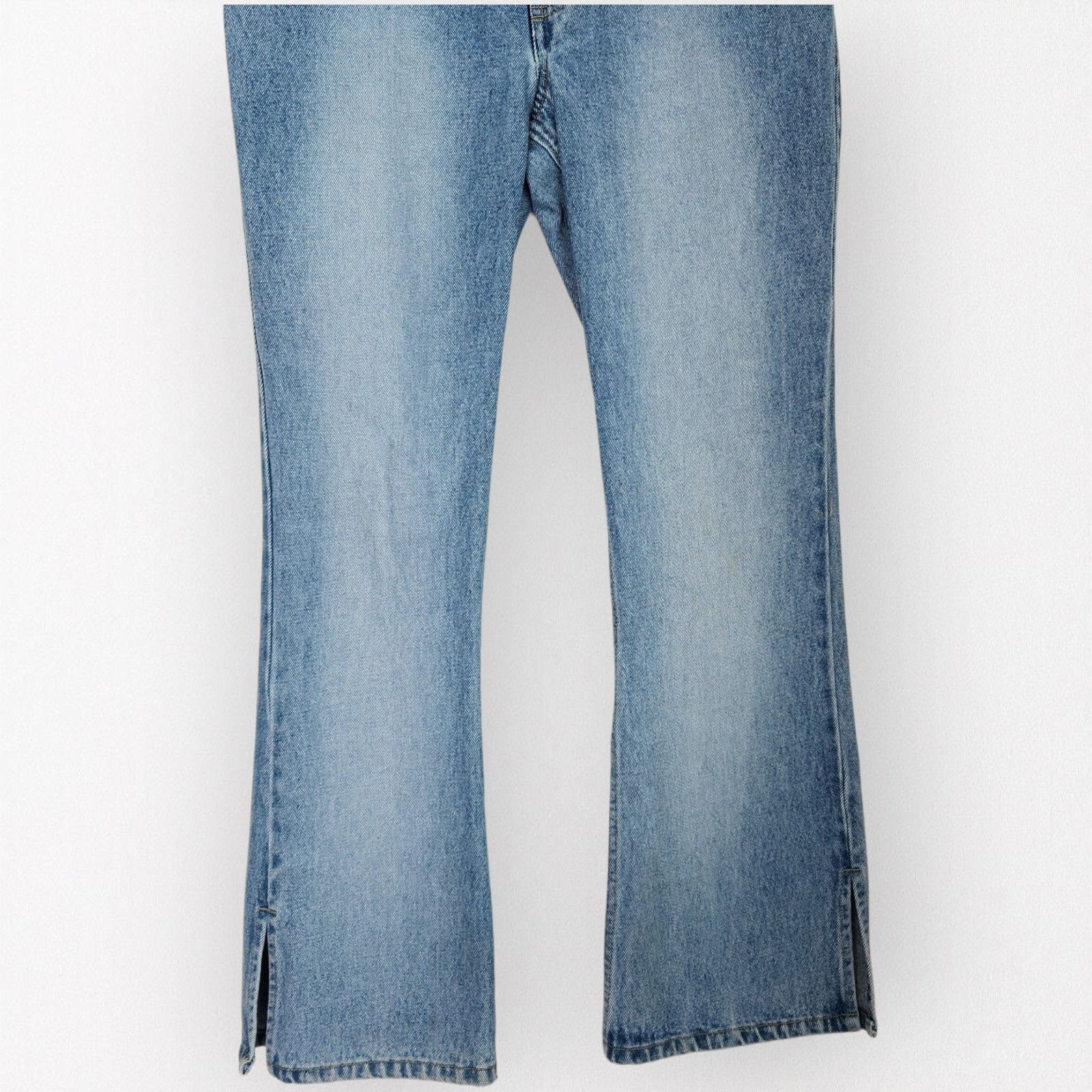 Vintage No Boundaries Denim High Waisted Split Hem Bootcut Jeans 6 Size 28" / US 6 / IT 42 - 3 Thumbnail