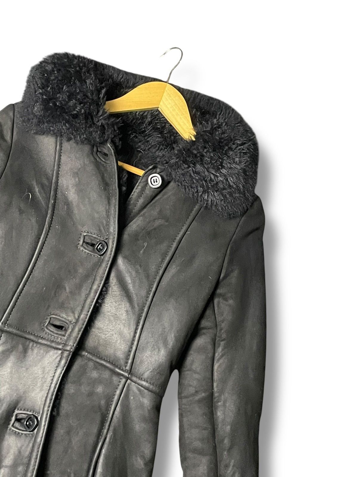 Japanese Brand × Vintage JAPANESE BRAND LEATHER SUEDE WITH FUR JACKET (85) Size XXS / US 00 / IT 34 - 2 Thumbnail