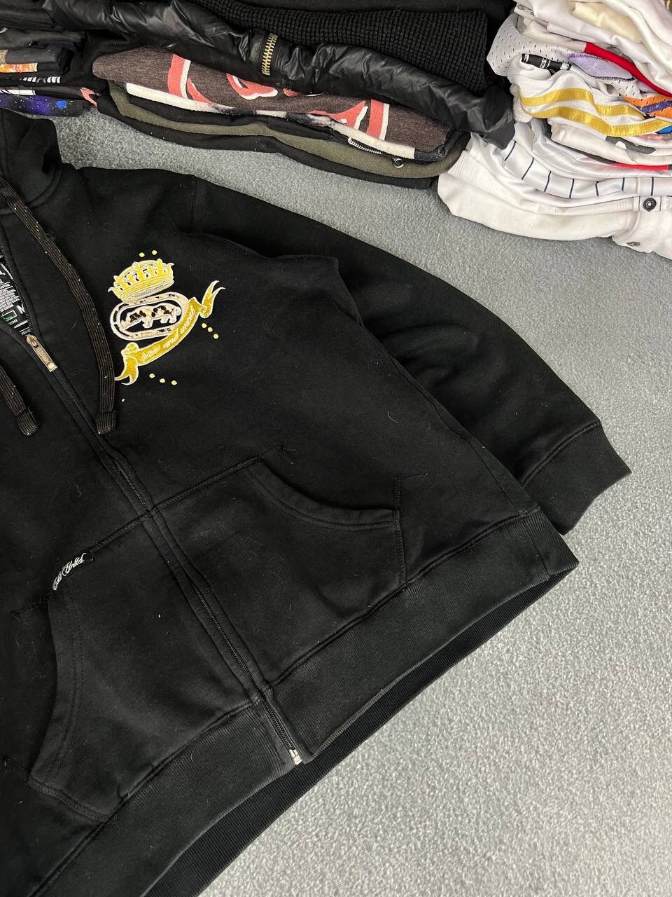 Ecko Unltd. Ecko Unltd Vintage Faded Black Zip Up Hoodie Size US M / EU 48-50 / 2 - 4 Thumbnail