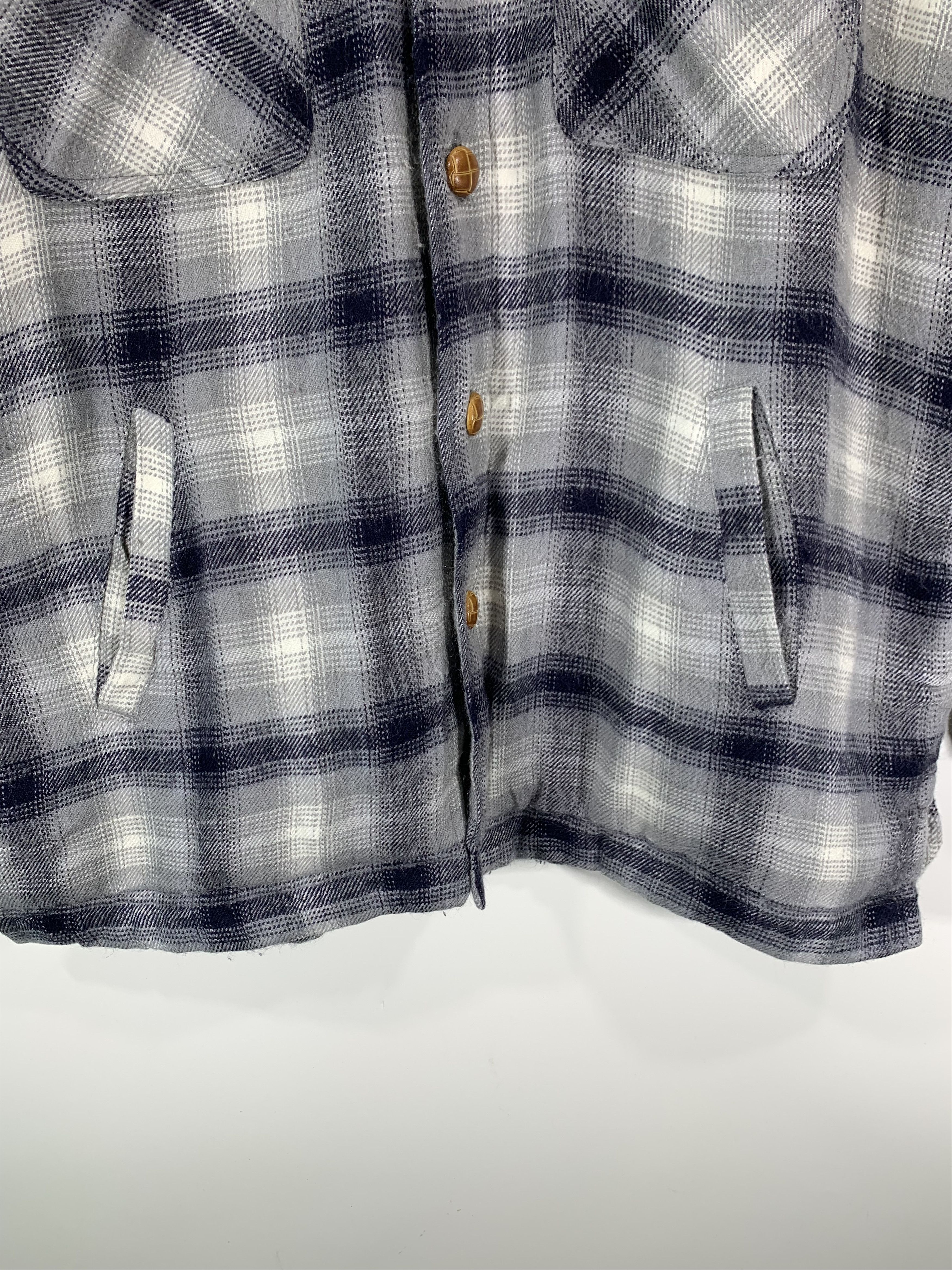 Uniqlo Vintage 90s Uniqlo Sherpa Flannel Jacket Size US L / EU 52-54 / 3 - 5 Thumbnail